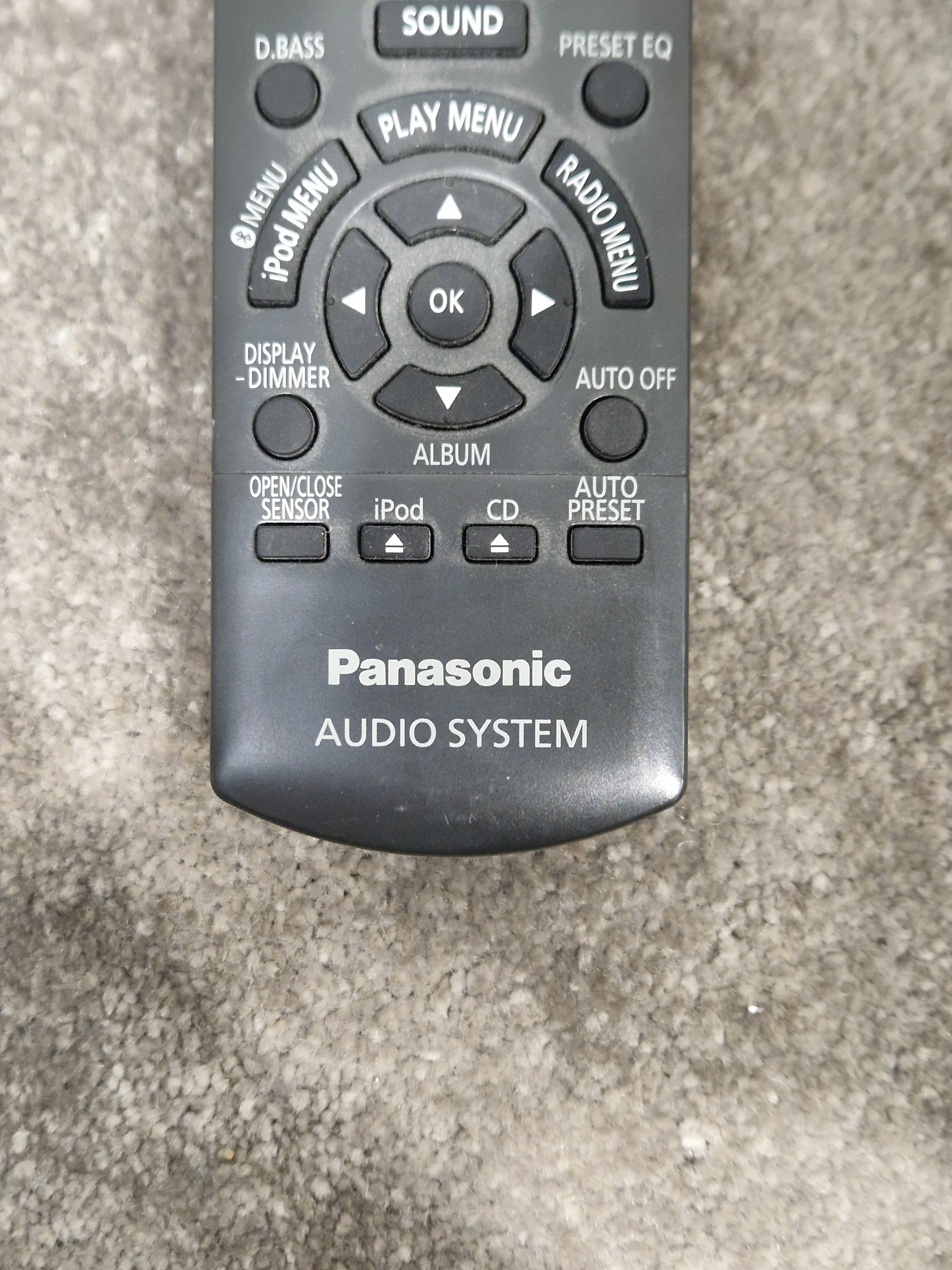 Panasonic Audio System Remote Control - Wireless Control Device - Very Good - Image 4