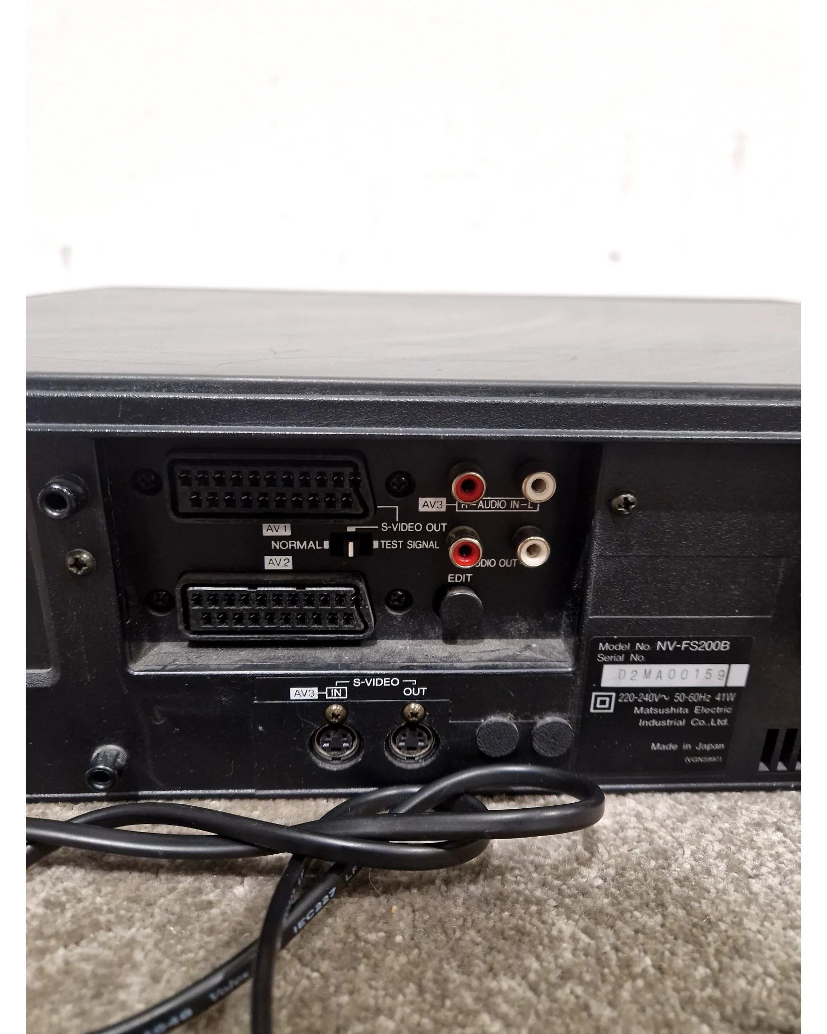 Panasonic NV-FS200 HQ - Video Cassette Recorder - Black – Video Cassette Recorder - Spares or Repair - Image 5