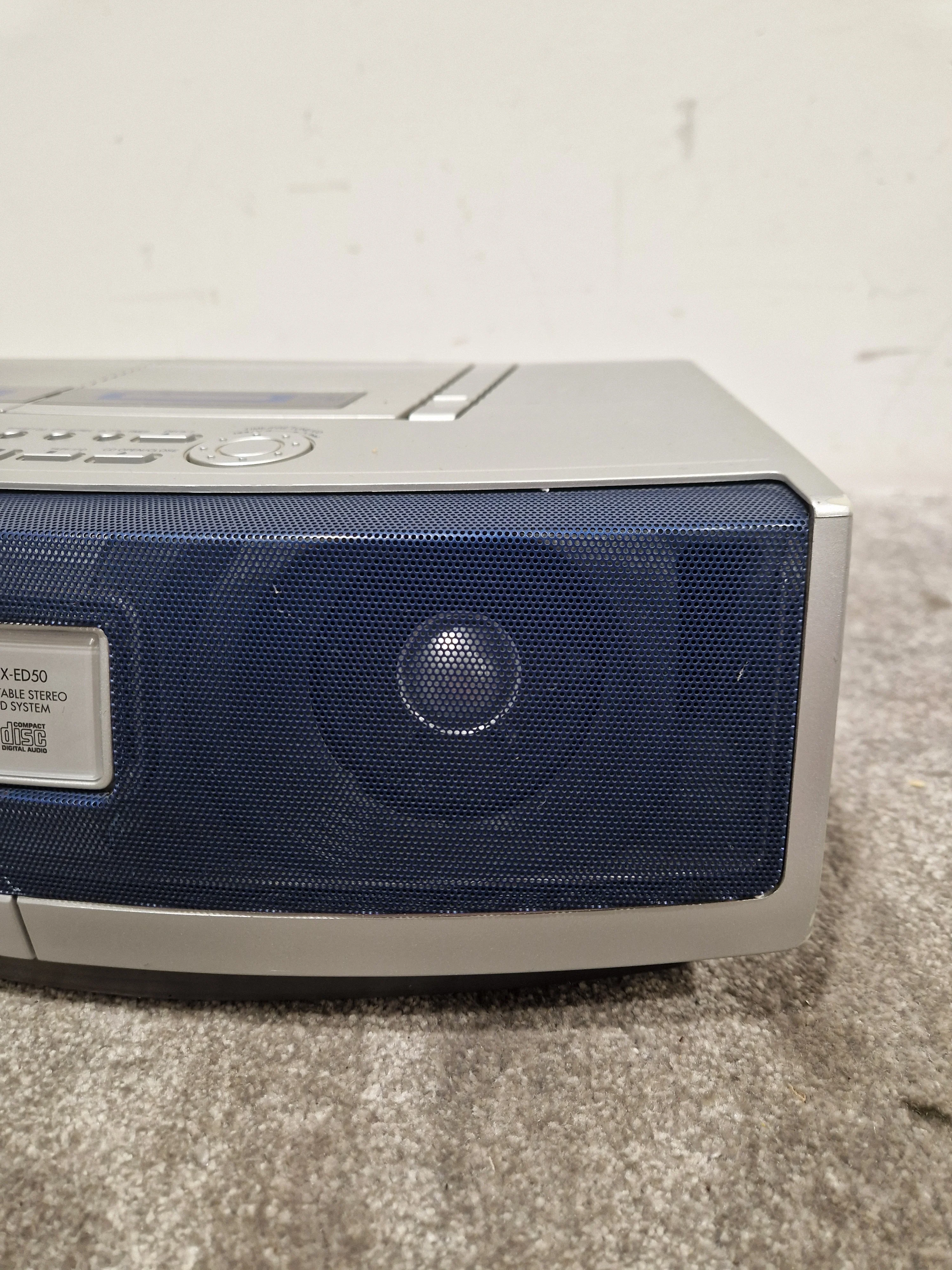 Panasonic RX-ED50 - Portable Stereo CD System - Silver/Black - Excellent w/ Manuals, Original Box & remote - Image 20