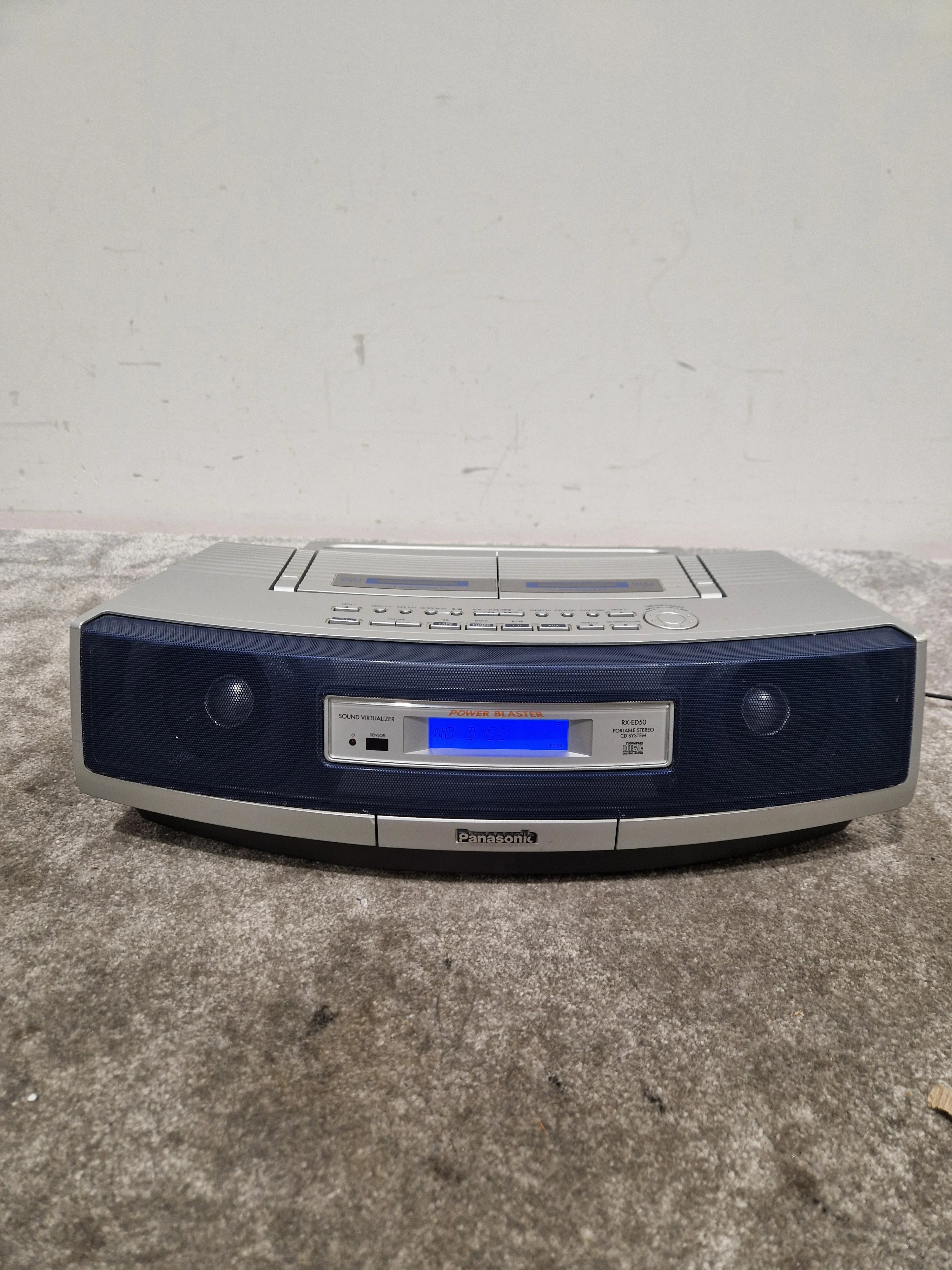 Panasonic RX-ED50 - Portable Stereo CD System - Silver/Black - Excellent w/ Manuals, Original Box & remote - Image 24