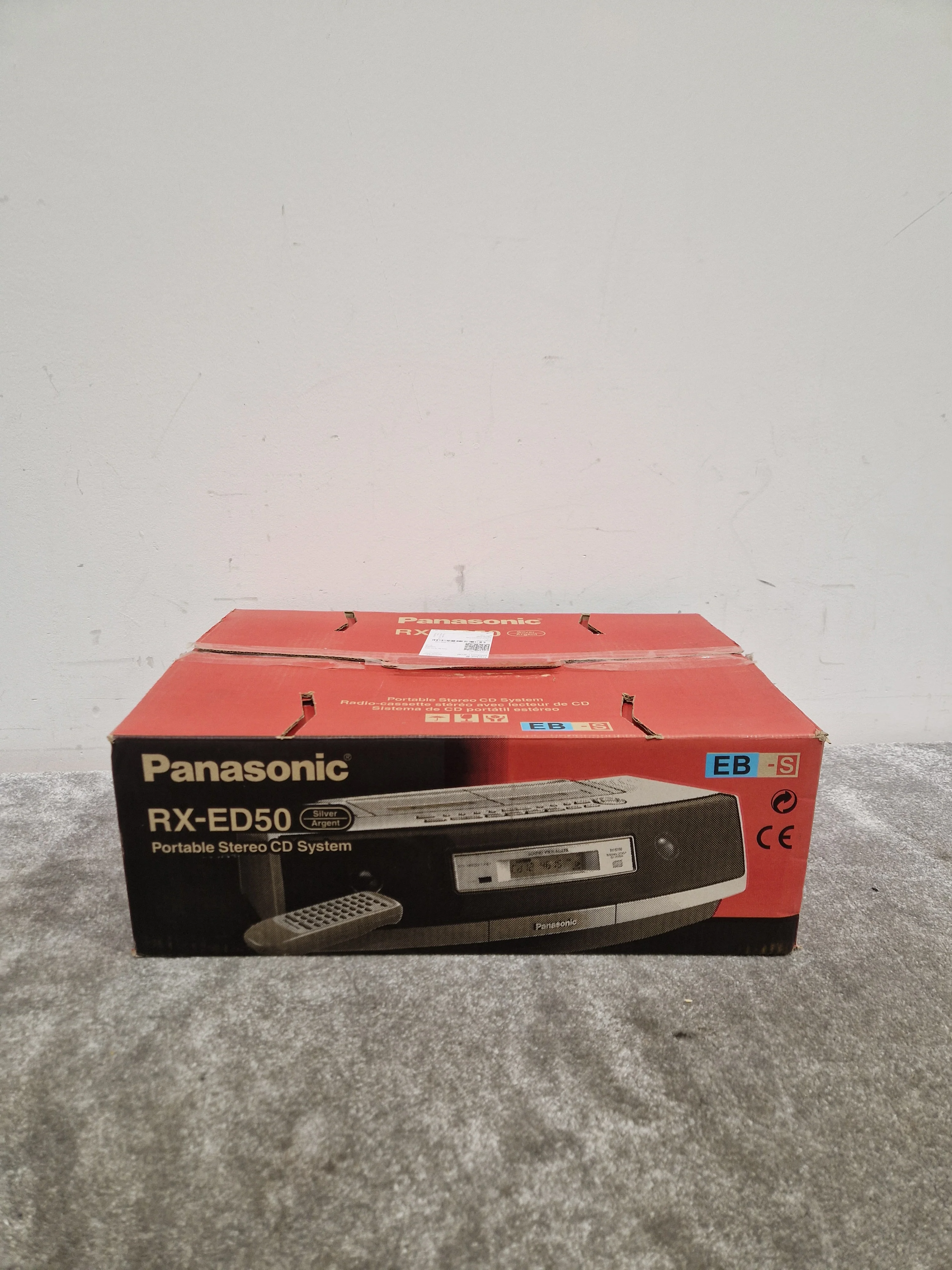 Panasonic RX-ED50 - Portable Stereo CD System - Silver/Black - Excellent w/ Manuals, Original Box & remote - Image 7