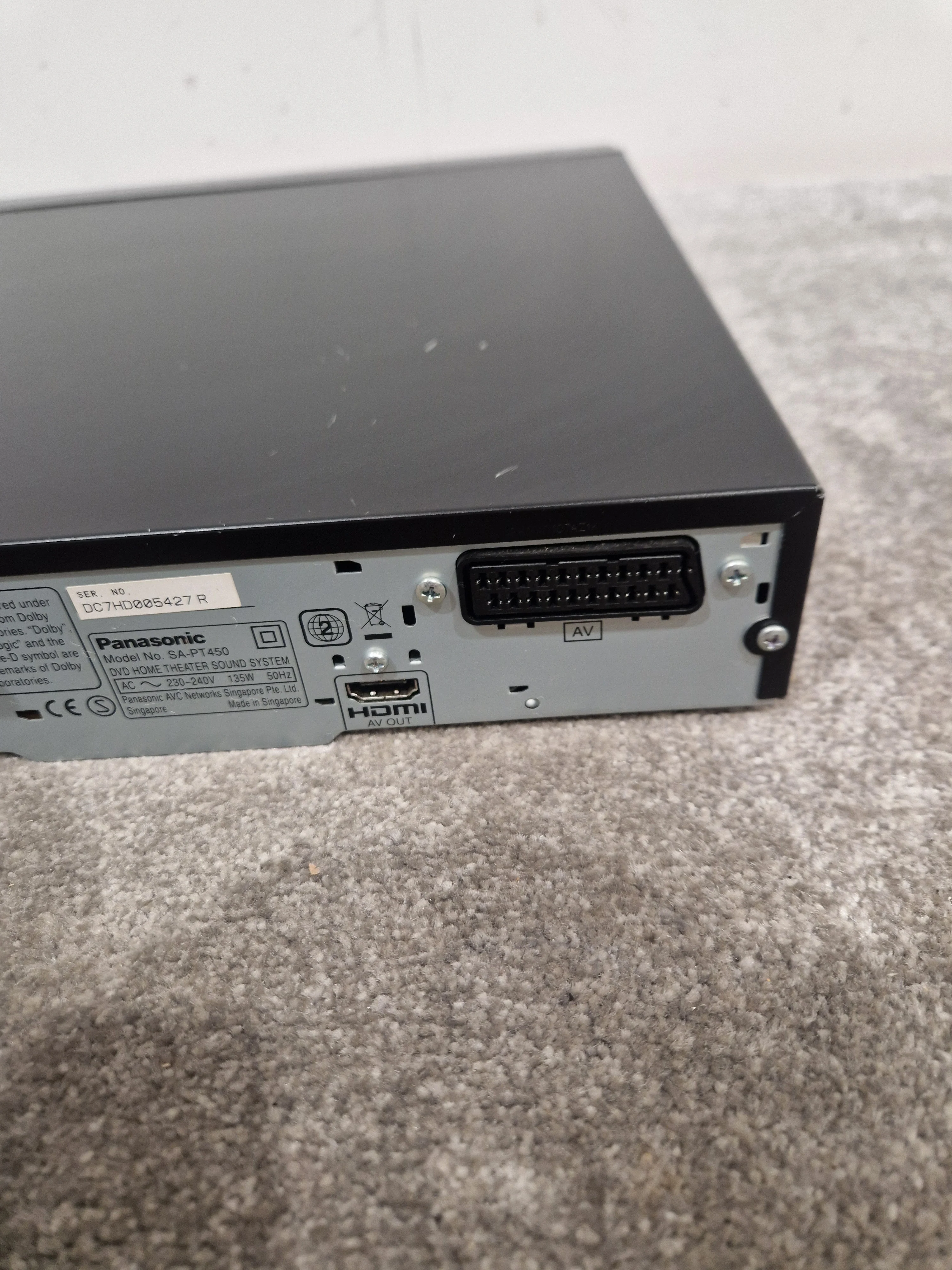 Panasonic Sa-pt450 Home Theater System - 5.1 Channel, Dolby Digital - Very Good w/ Power Supply - Image 11