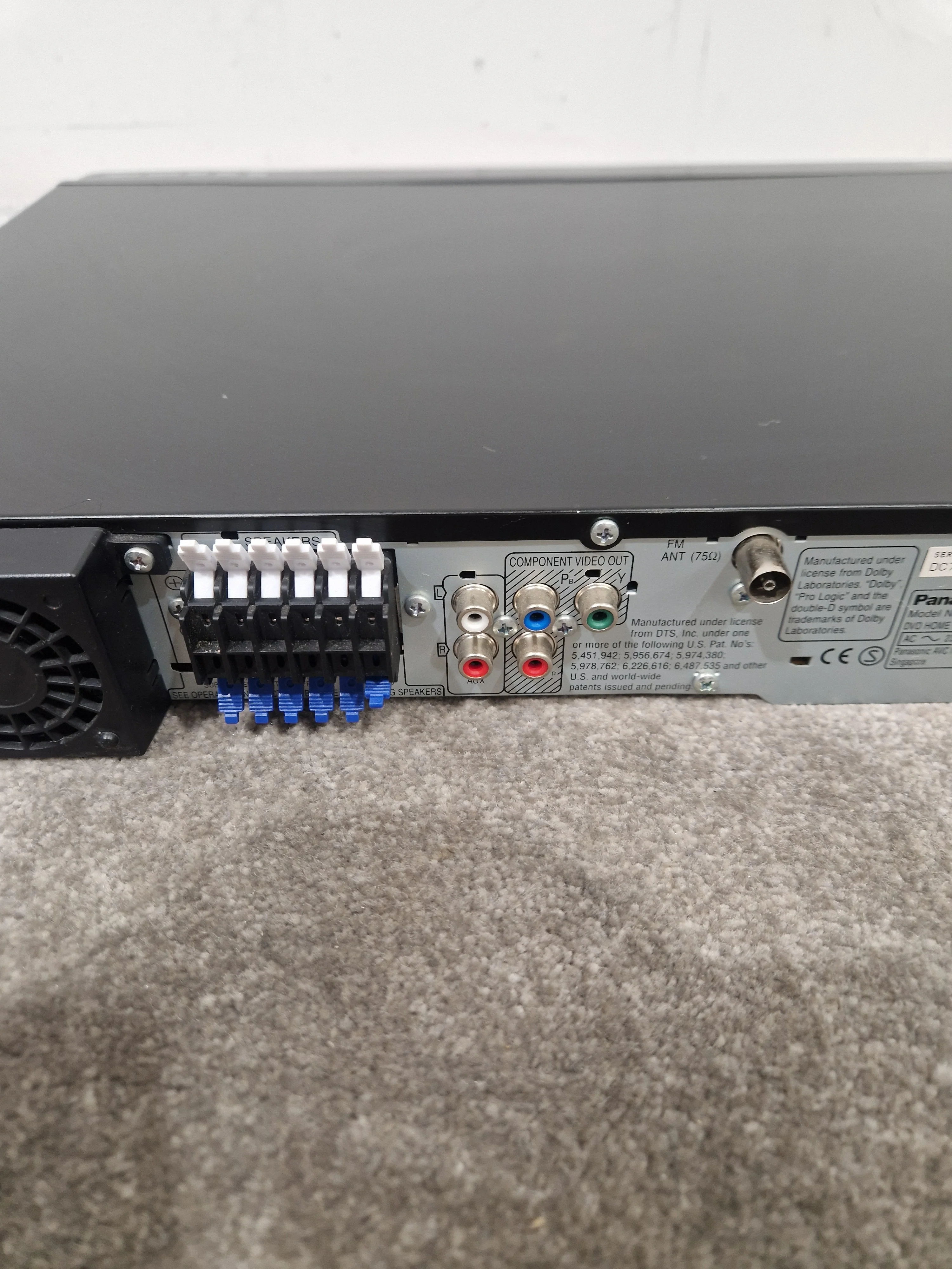 Panasonic Sa-pt450 Home Theater System - 5.1 Channel, Dolby Digital - Very Good w/ Power Supply - Image 7