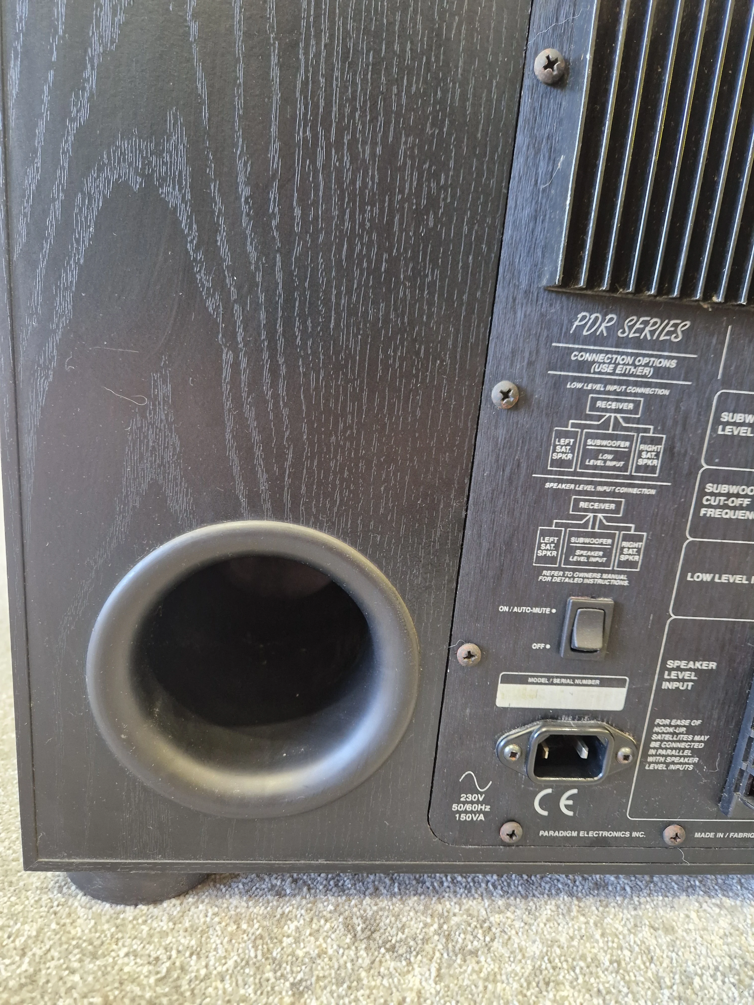 Paradigm PDR Series Powered Subwoofer – Audiophile-Grade Sound - Very Good - Image 5