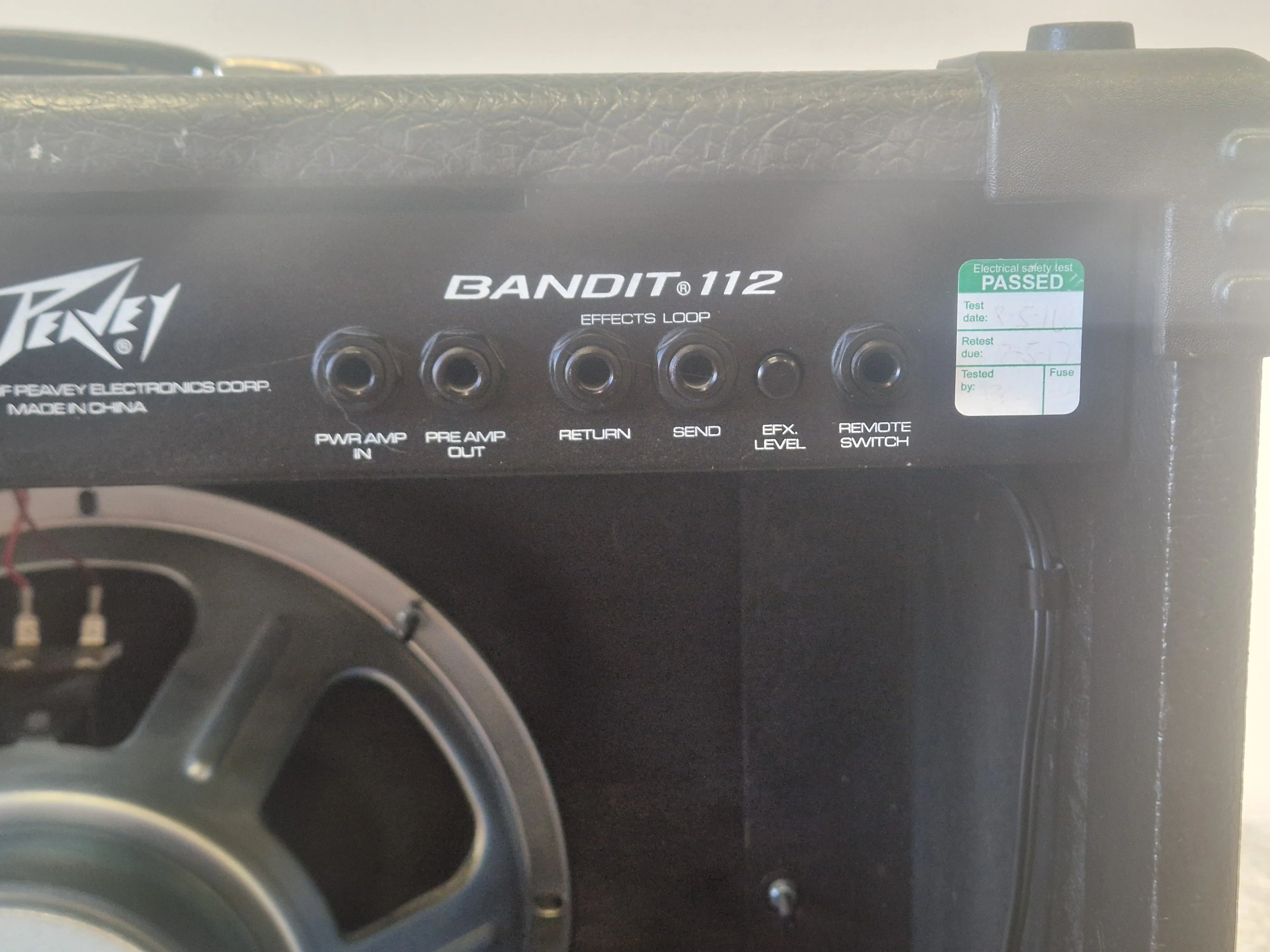 Peavey Bandit 112 Guitar Combo Amp – 80W TransTube Power, Dual Channels, 3-Band EQ, Effects Loop - Very Good - Image 10