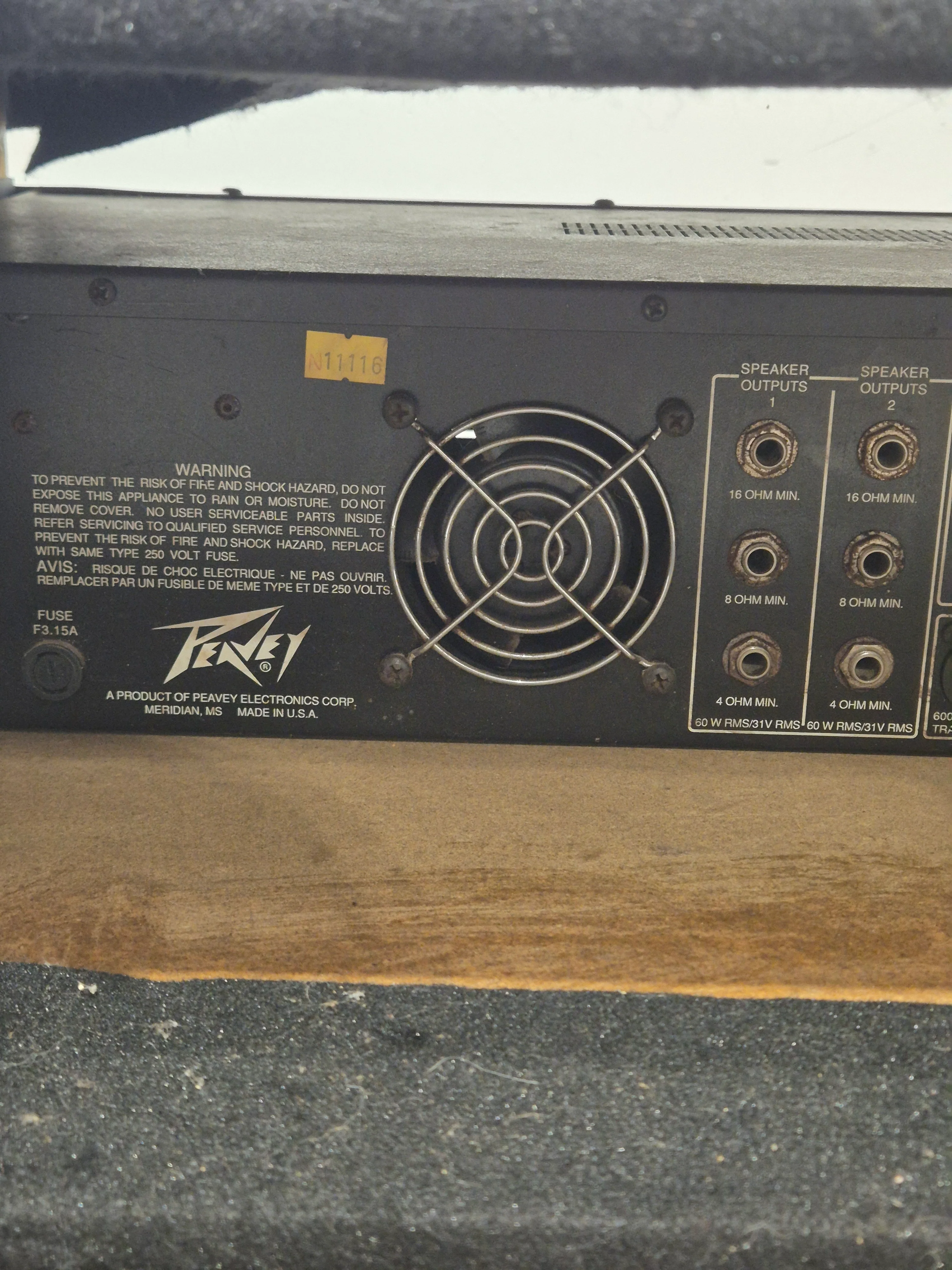 Peavey Classic Series 60/60 - Stereo Tube Power Amp - Good w/ Power Supply - Image 5