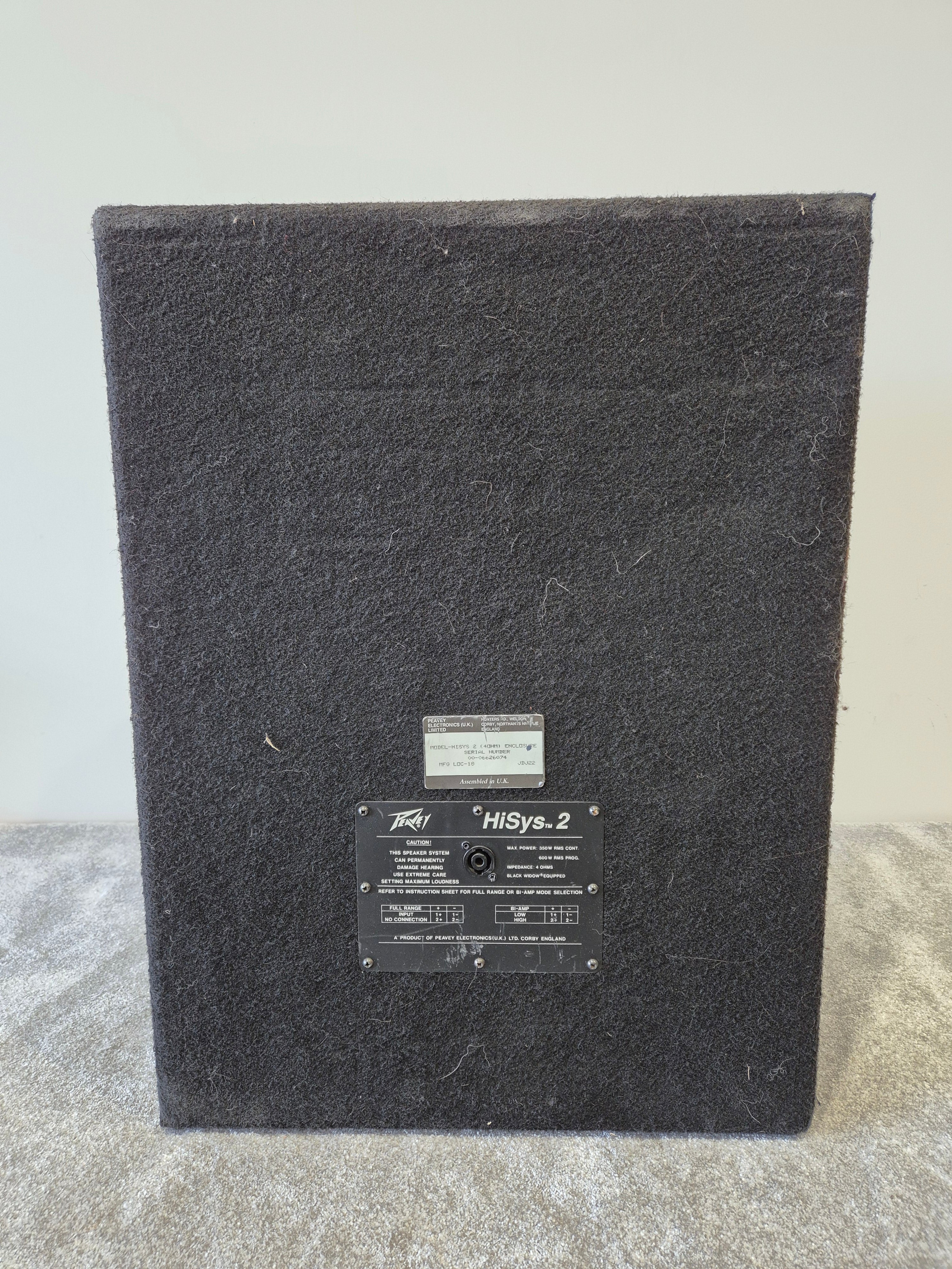 Peavey Hisys 2 - 600-watts Full-Range Operation PA Speaker (Very Good Condition) - Image 8
