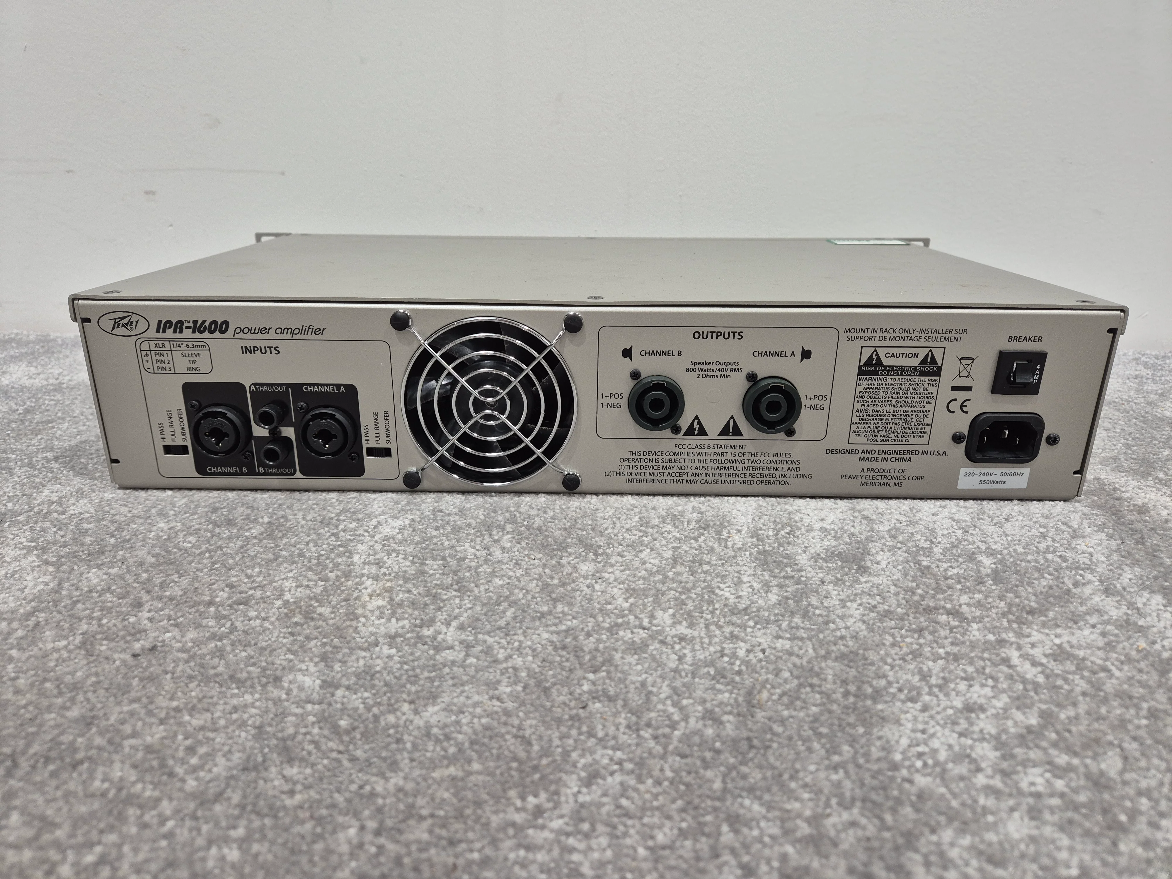 Peavey IPR 1600 - Digital Power Amplifier w/ Original Box - Image 6