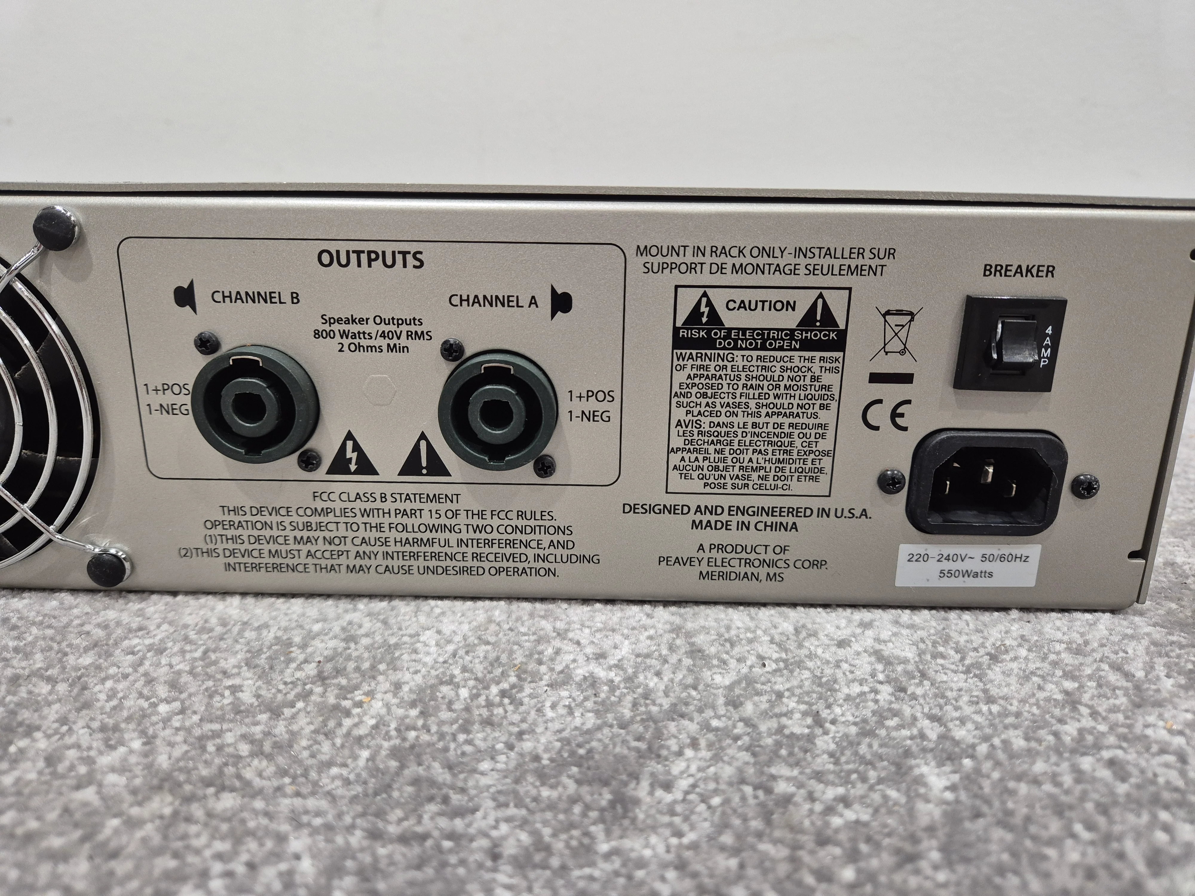 Peavey IPR 1600 - Digital Power Amplifier w/ Original Box - Image 8