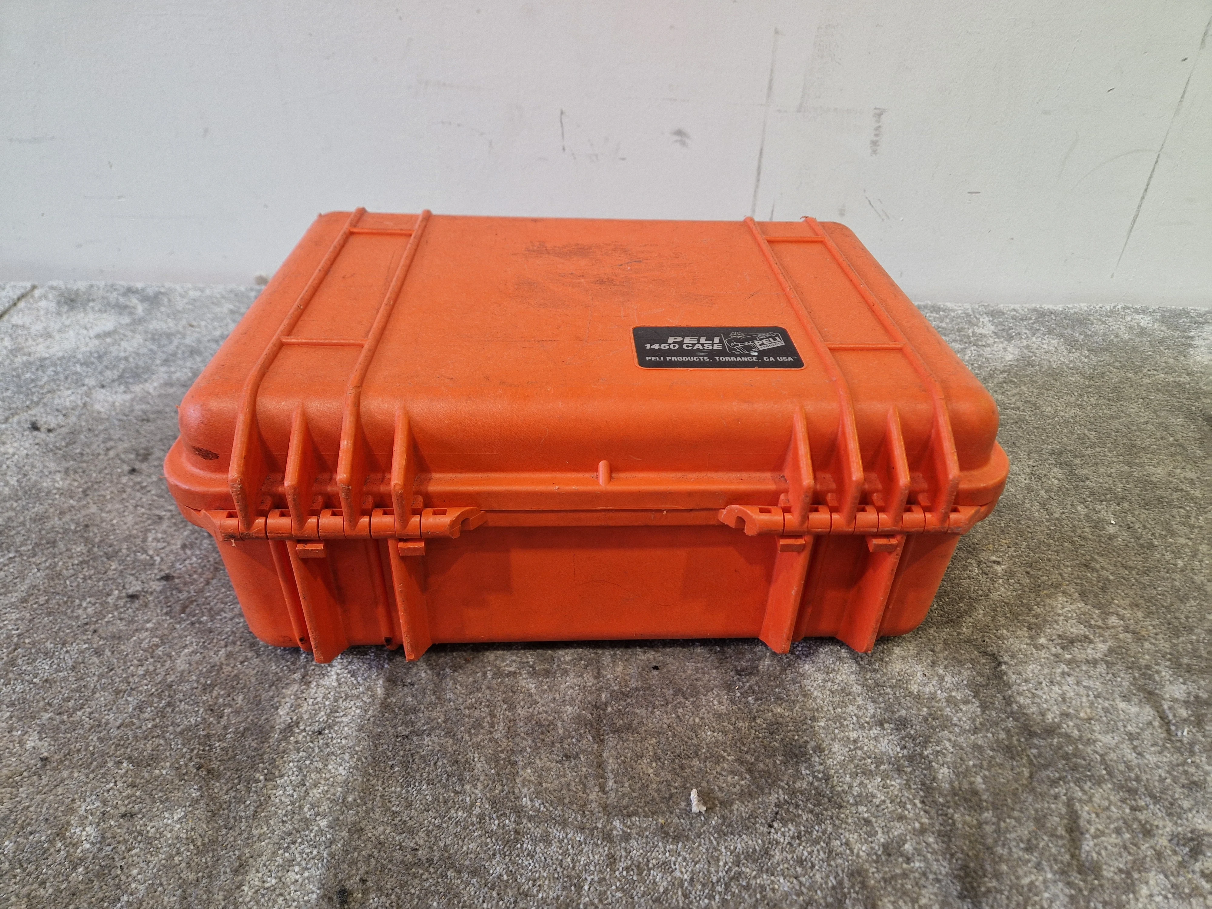 Peli 1450 Orange Protective Waterproof Case – Foam Insert – Good - Image 9