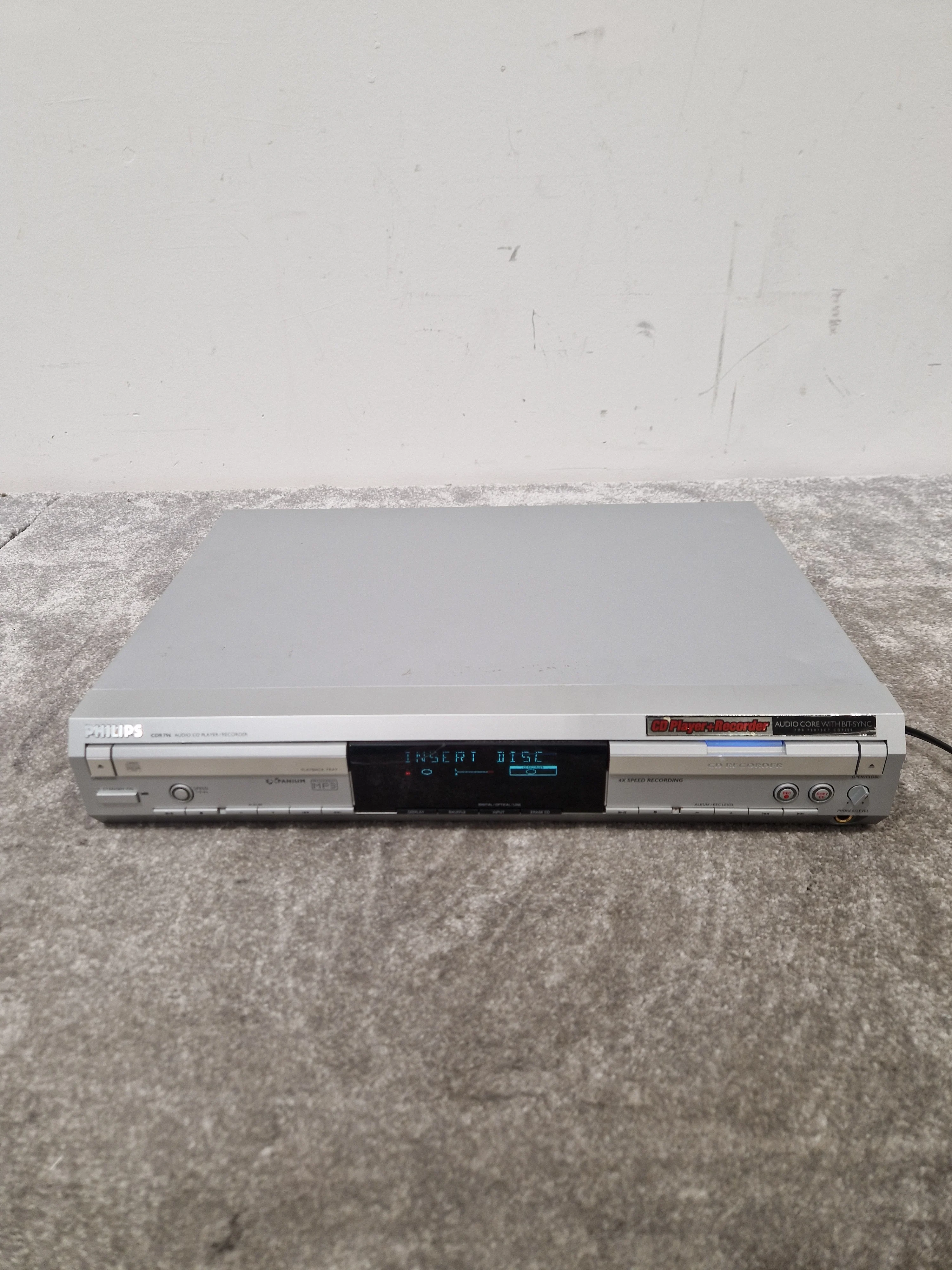 Philips CDR796/00S – CD Recorder, Digital Audio Player – Very Good - Image 2