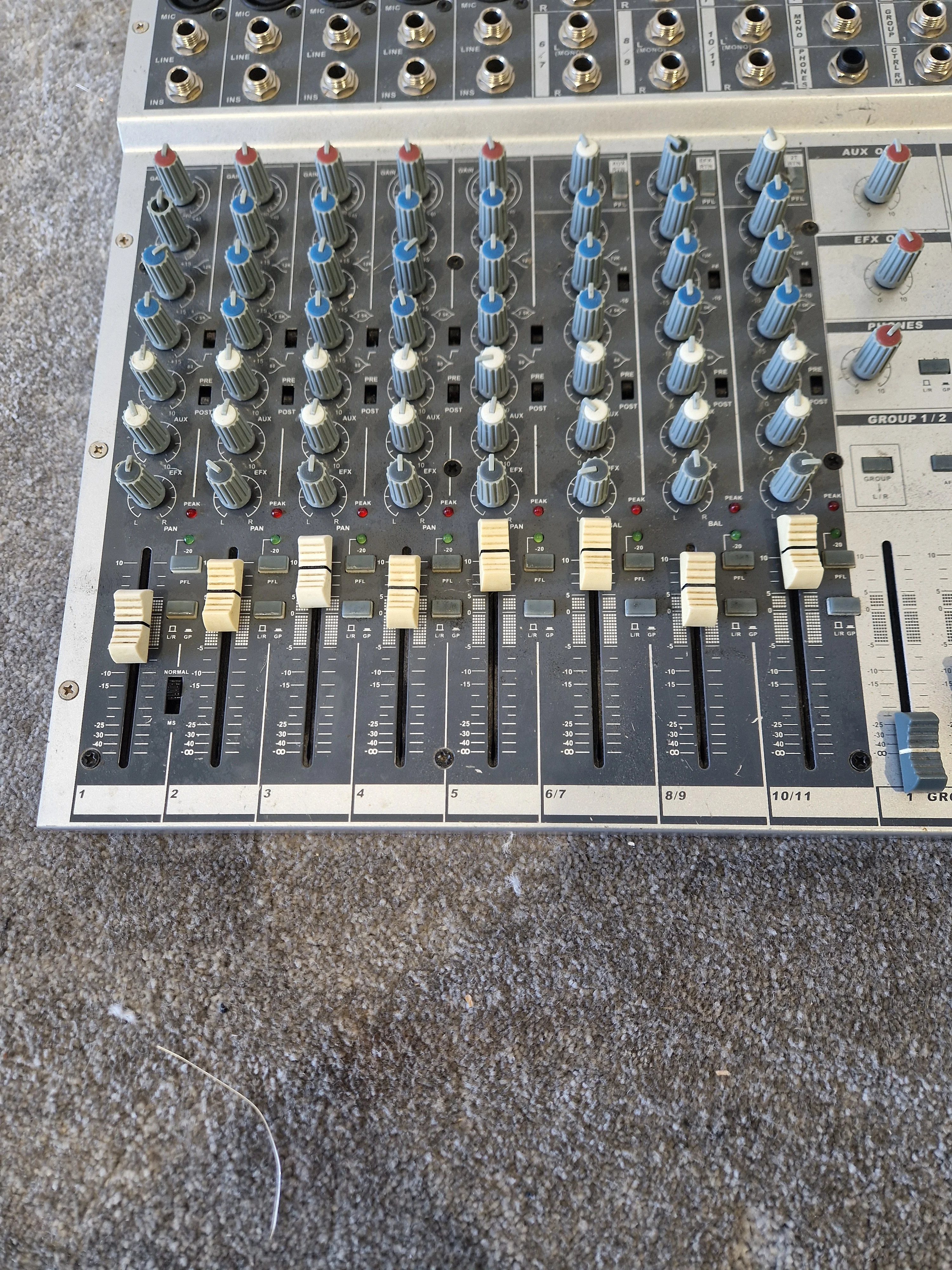 Phonic MM1705 Mixer - 8-Channel Compact Design - Good w/ Power Supply - Image 10