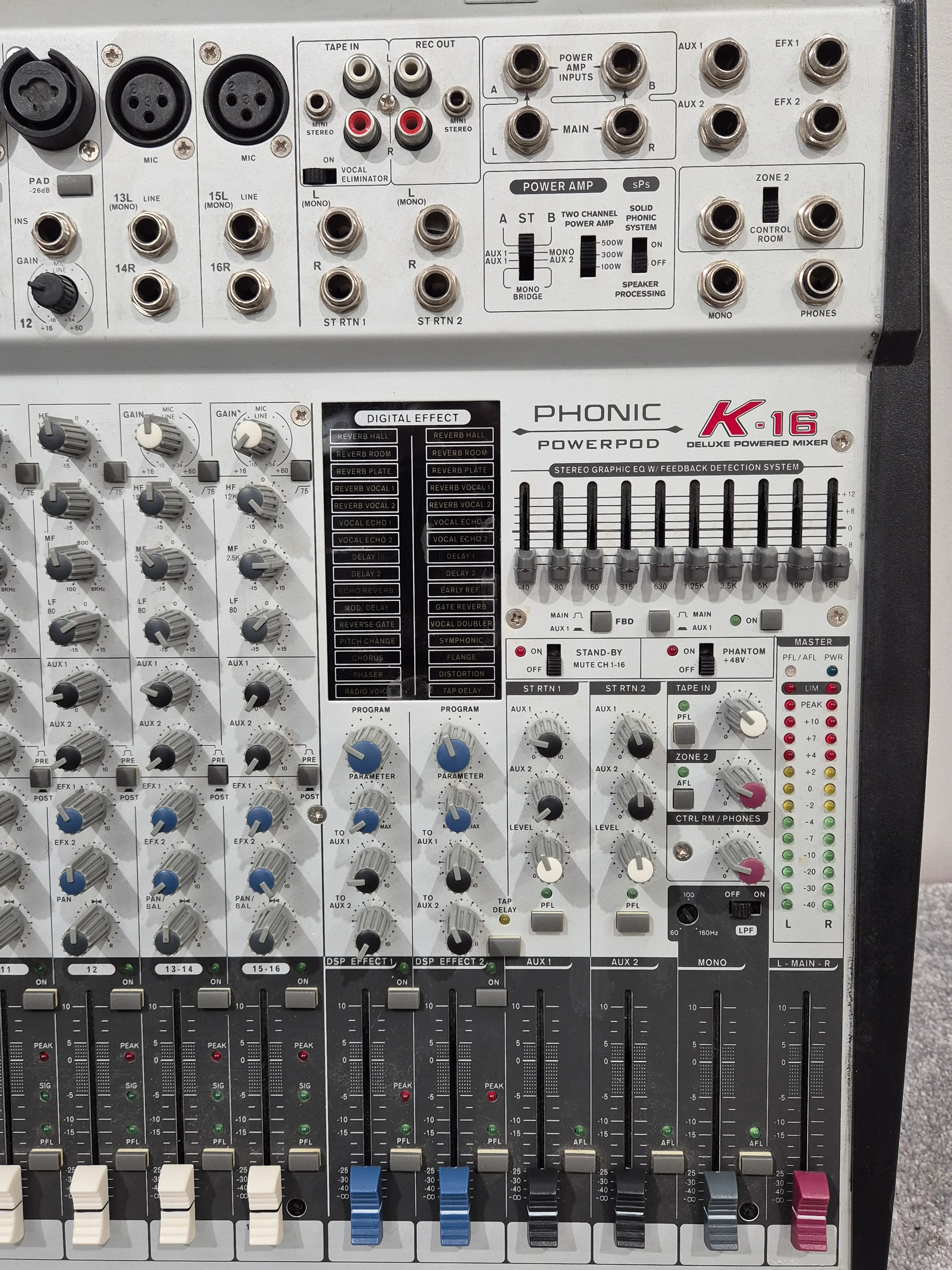 Phonic Powerpod K16 - Powered Mixer w/ Plastic Case - Image 3