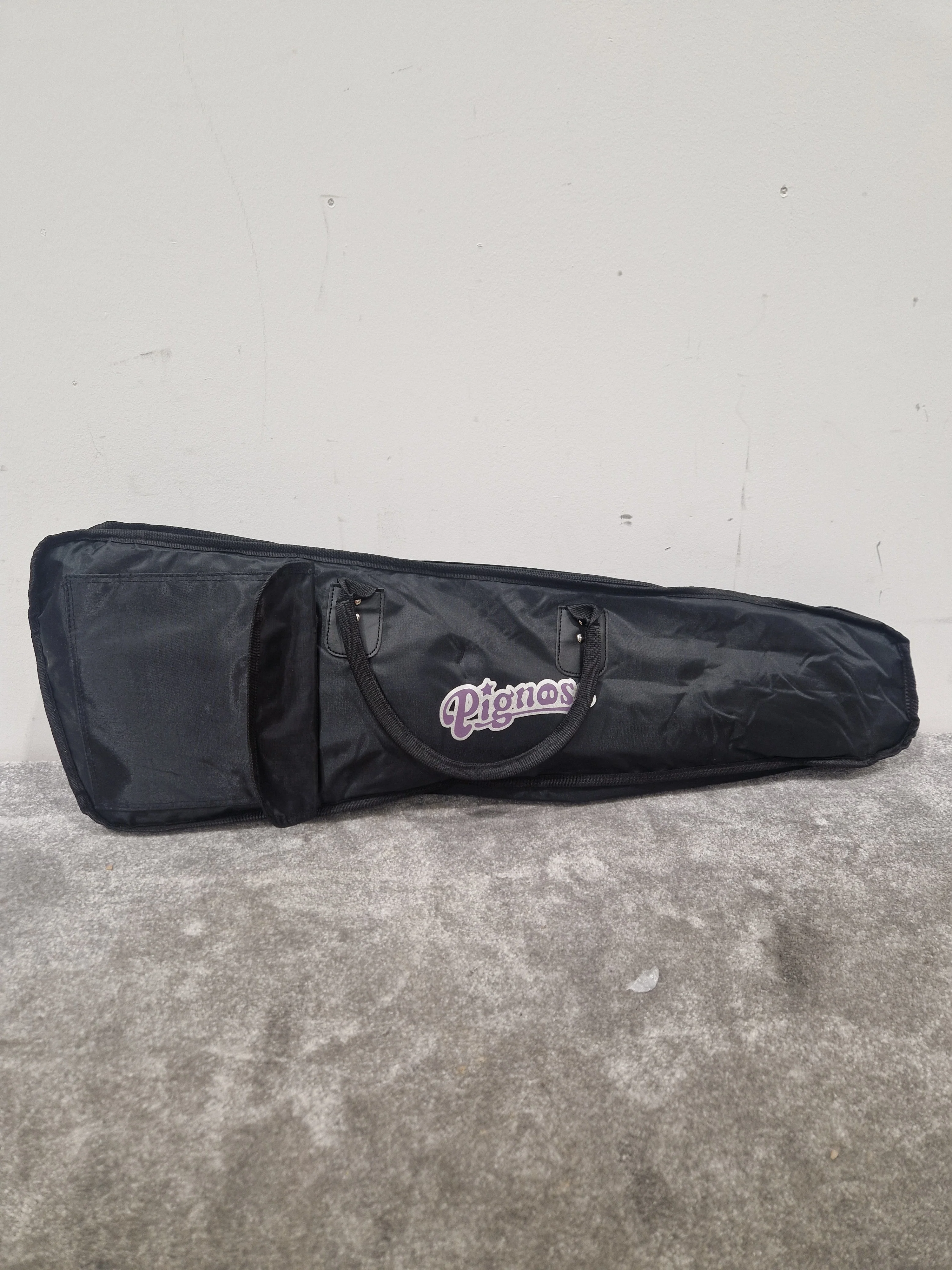 Pignose Electric Travel Guitar - Compact Design, Solid Tone - Excellent w/ Soft Case & Pink Guitar strap - Image 8