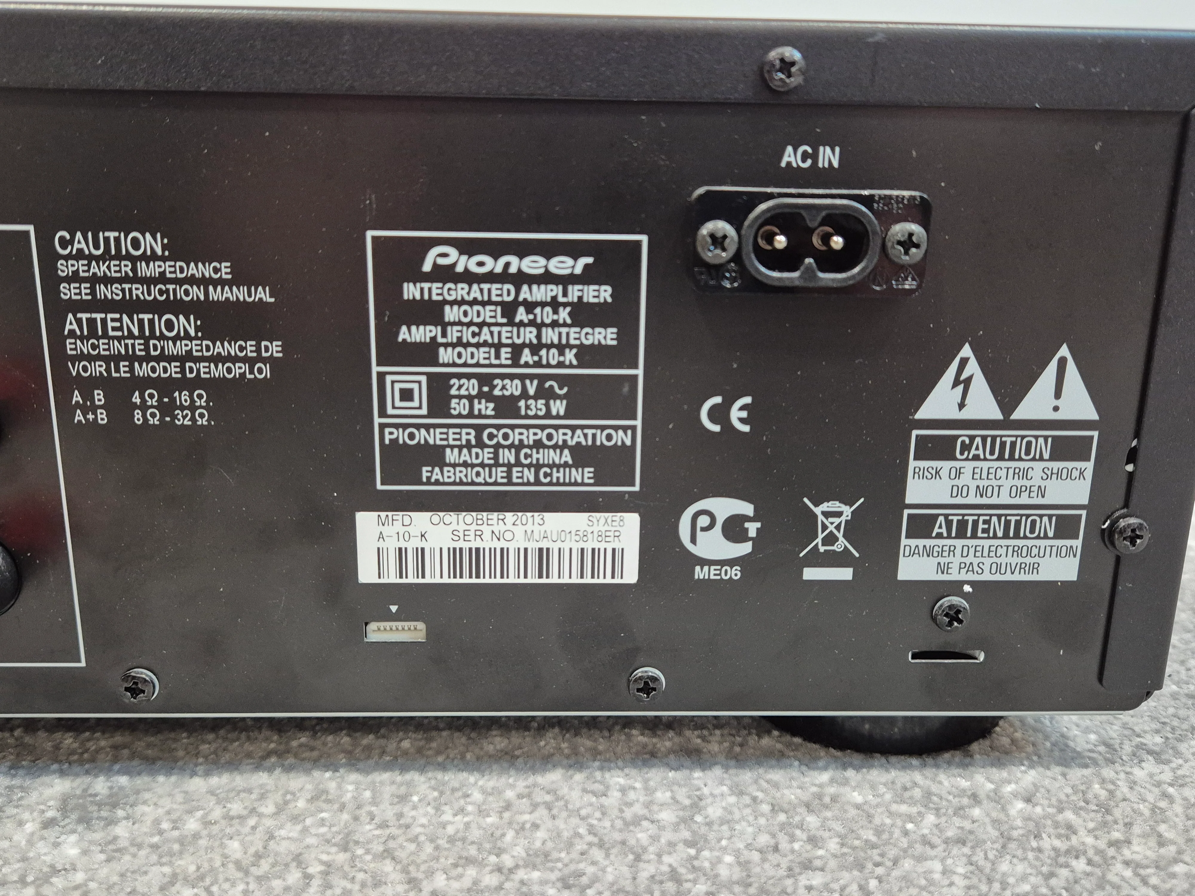 Pioneer A-10AE - Integrated Amplifier - Home Stereo Systems amp - Image 8