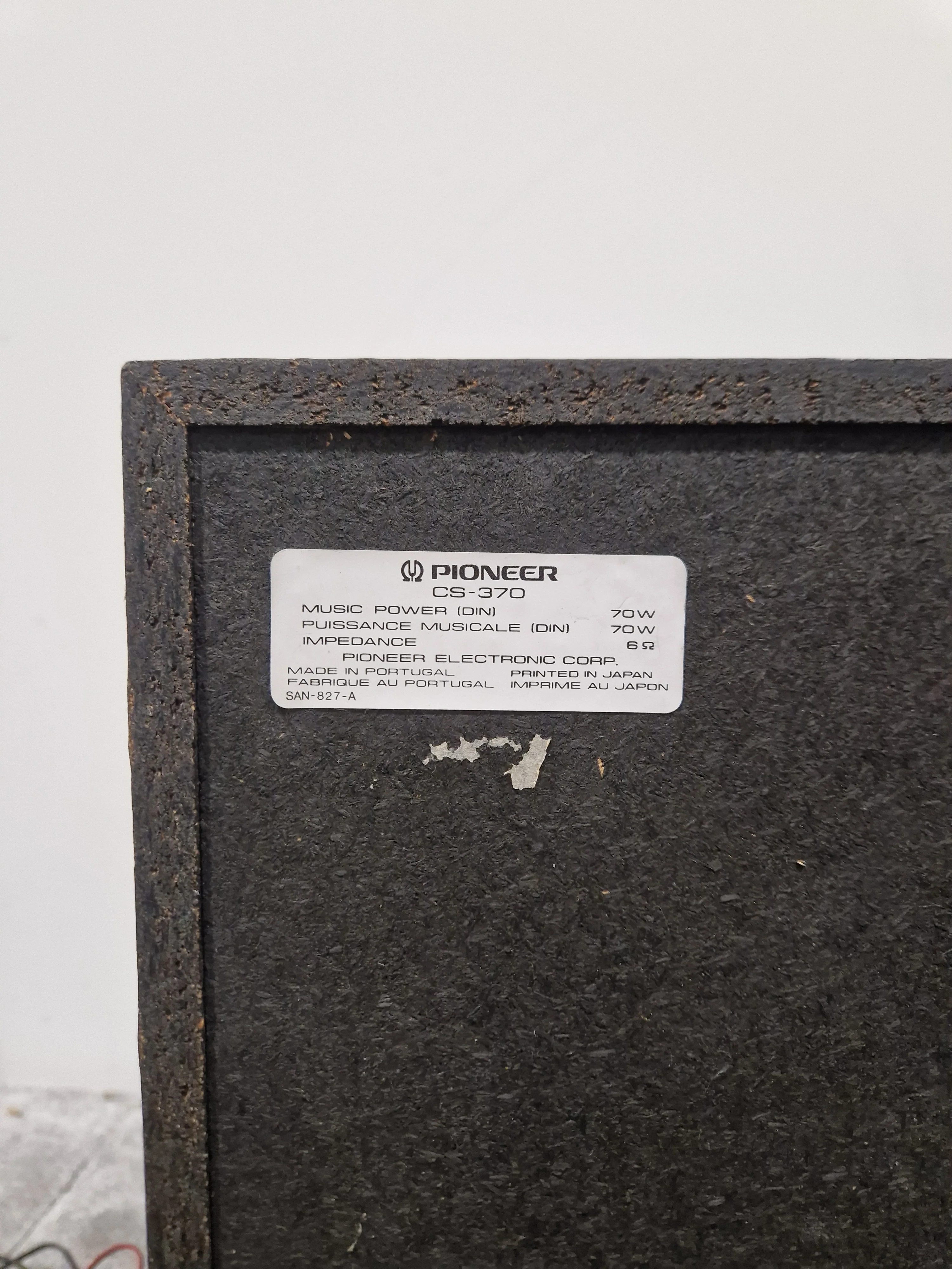 Pioneer CS-370 Passive HiFi Speakers Black Pair – Speaker - Good - Image 4