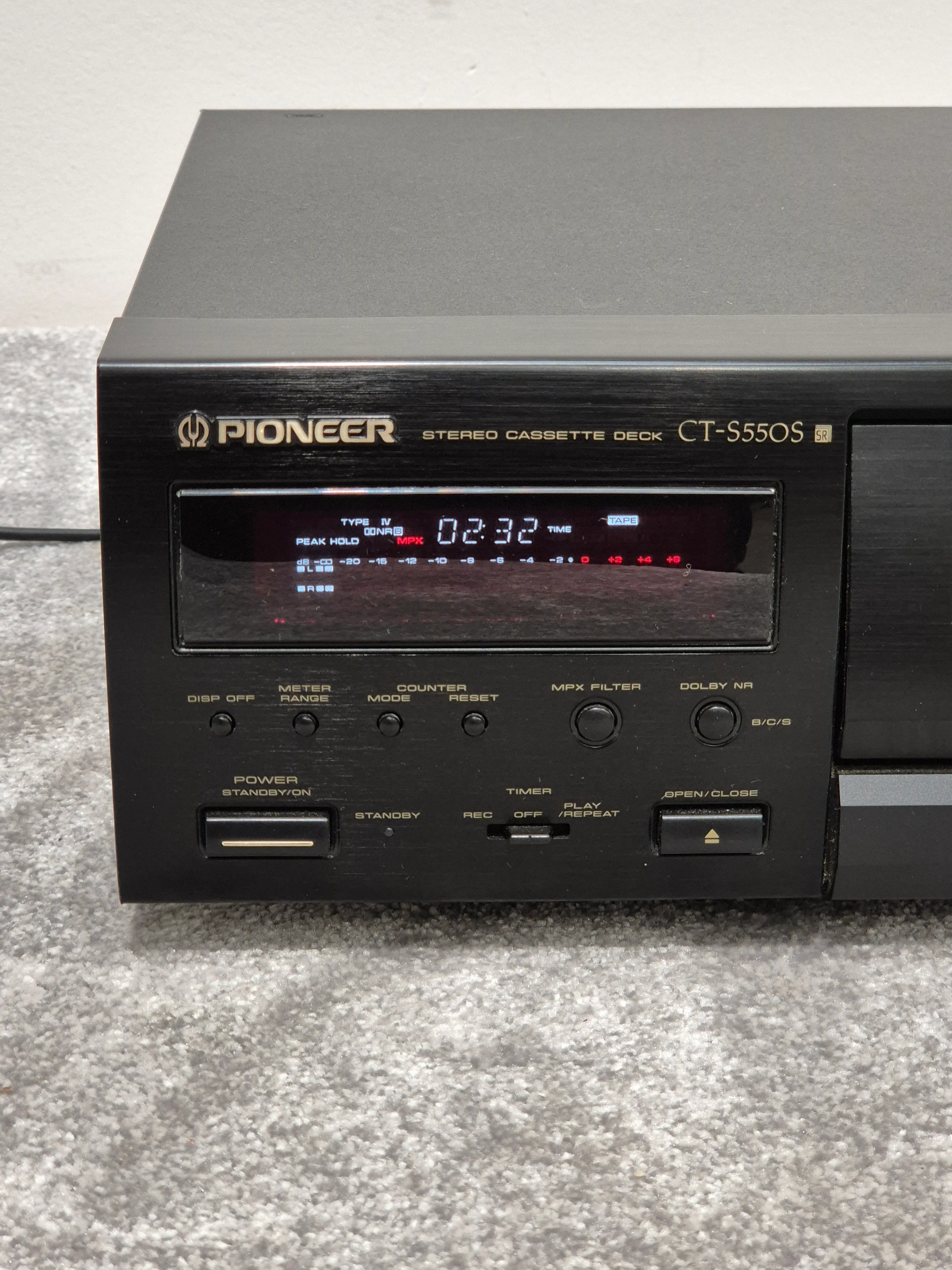 Pioneer CT-S550S Cassette Deck - Auto-Reverse Playback - Very Good - Image 2