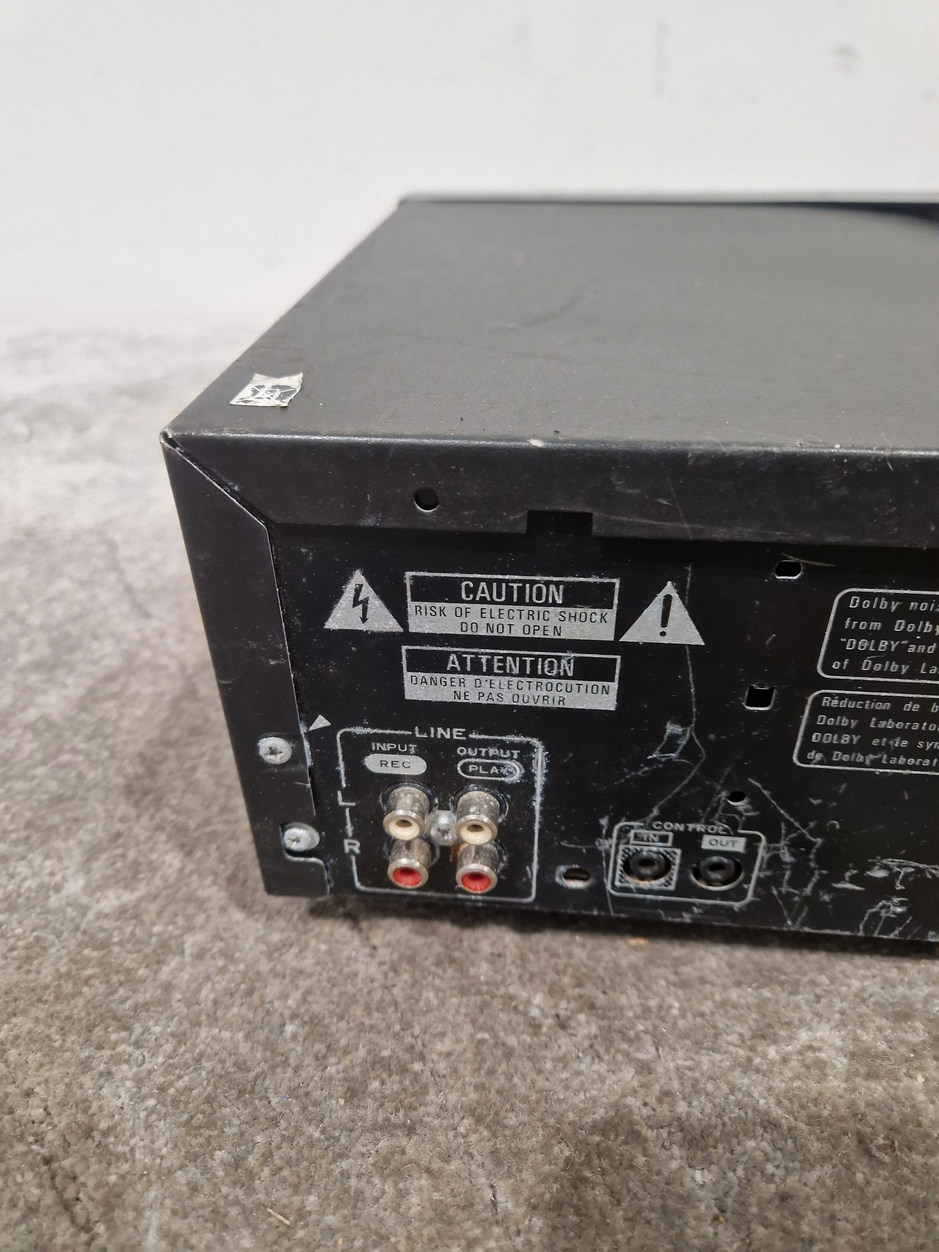 Pioneer CT-W208R - Stereo Double Cassette Deck - Black - Spares or Repair w/ Cables - Image 11