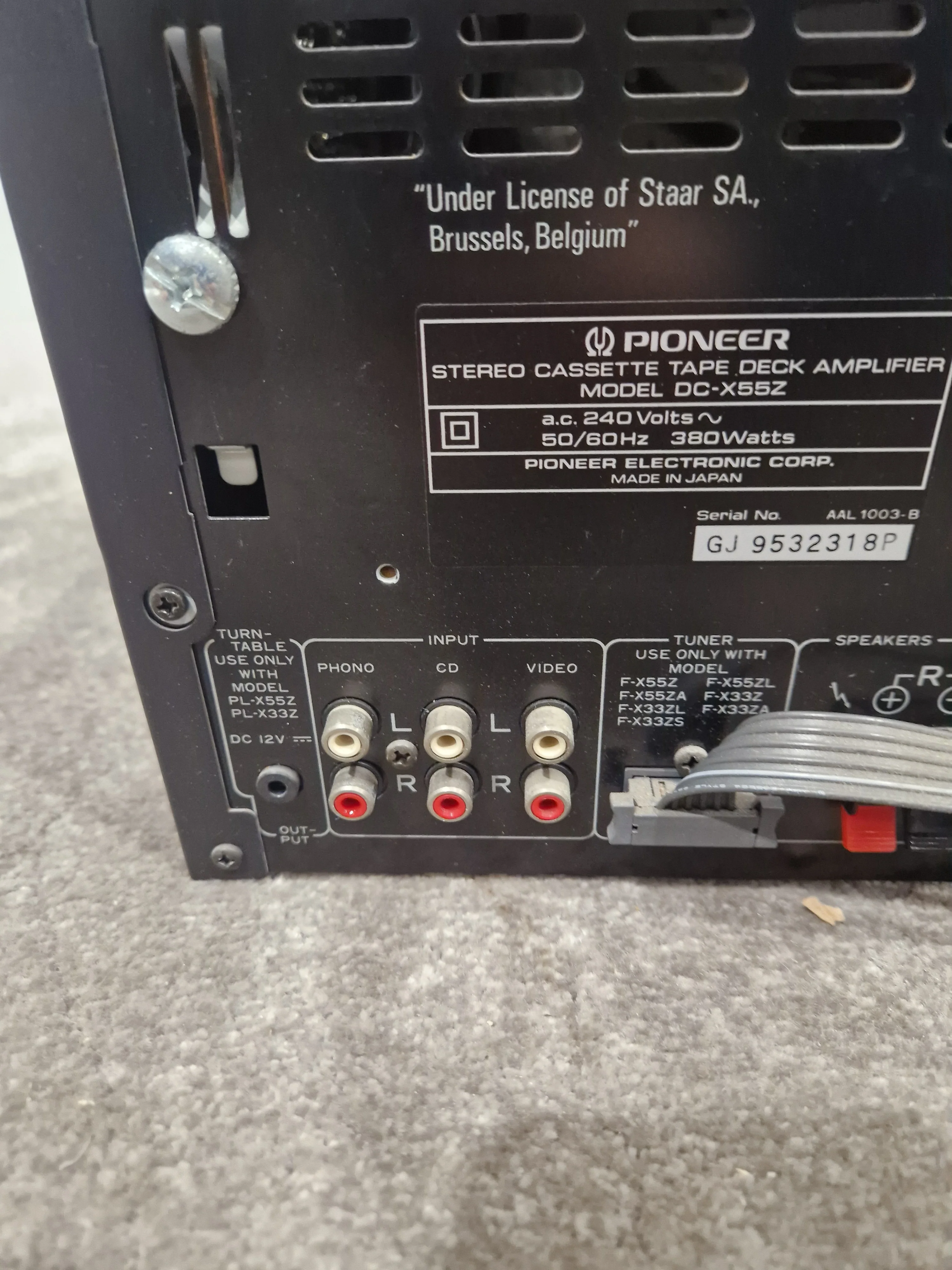 Pioneer DC-X55Z – Cassette Deck - Spares or Repair - Image 12