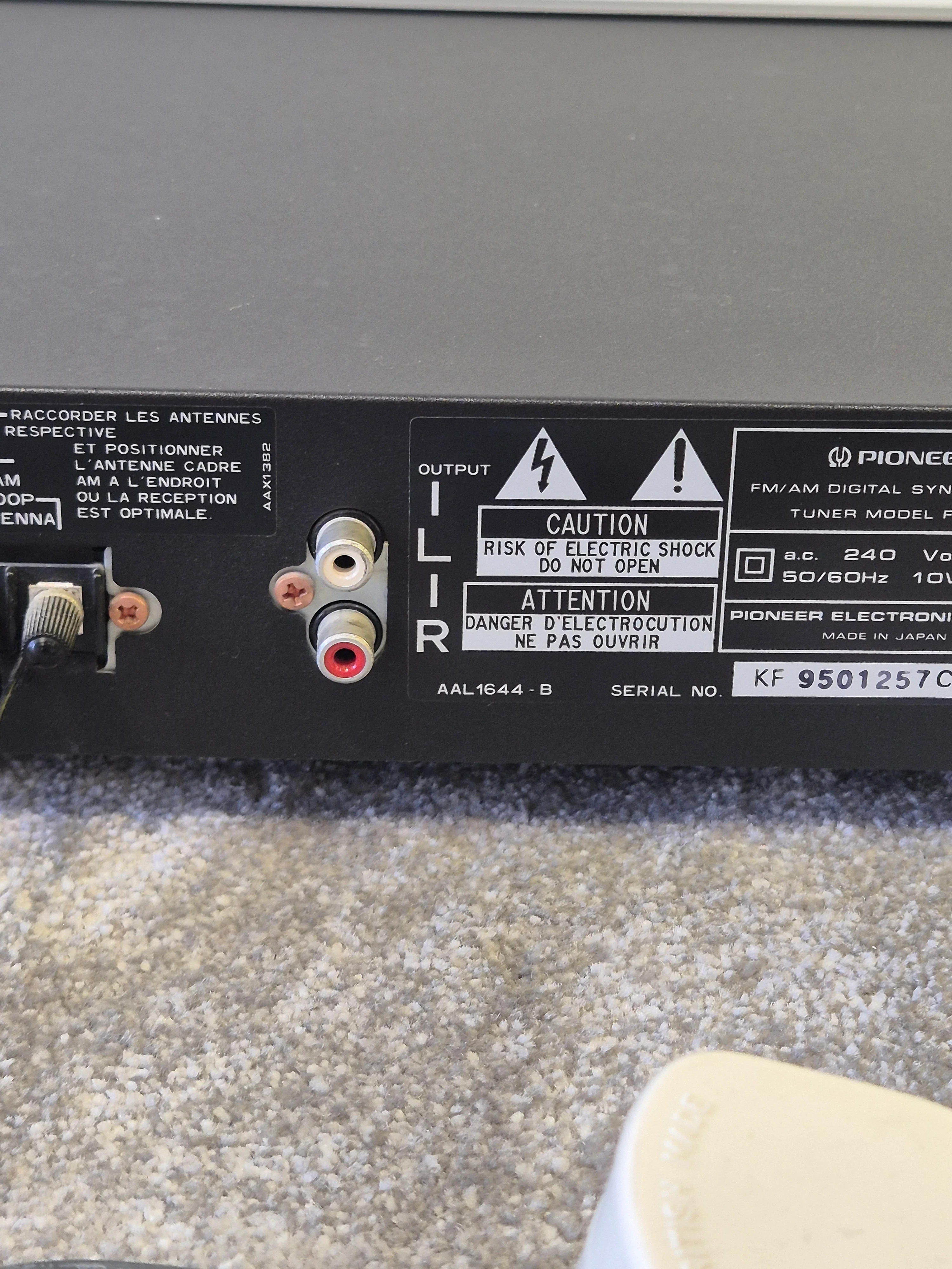 Pioneer F-227L - Digital FM/AM Tuner - Vintage Hi-Fi Stereo Component - Good - Image 2
