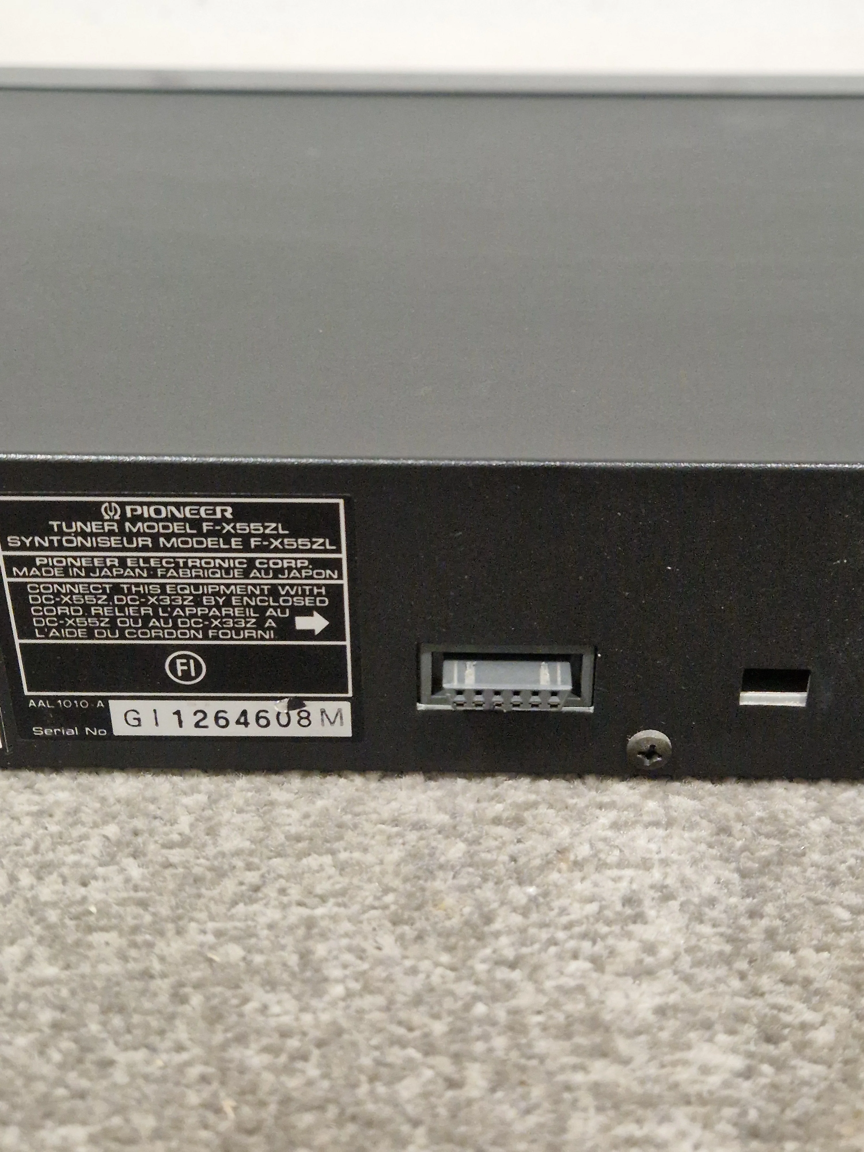 Pioneer F-X55ZL - Tuner - Black - Excellent - Image 10