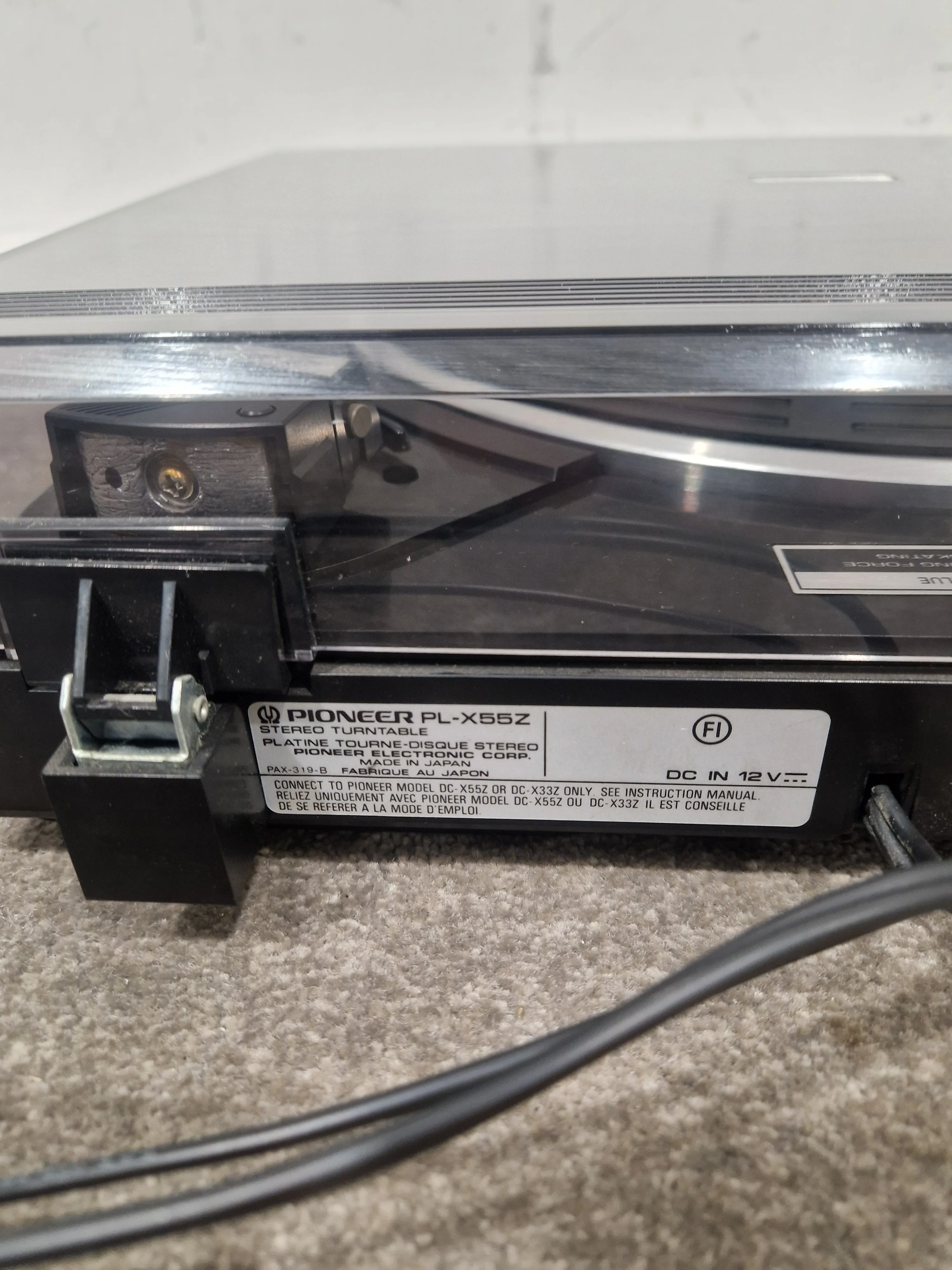 Pioneer PL-X55Z - Stereo Turntable – Turntable - Excellent - Image 9