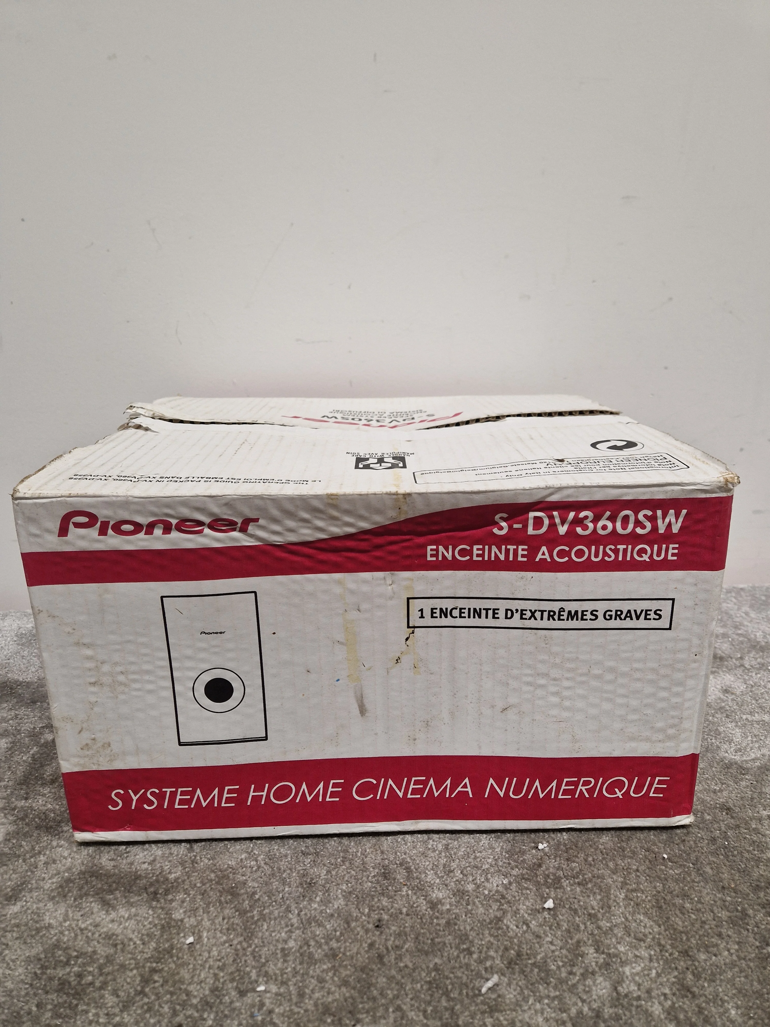 Pioneer S-DV360SW - Subwoofer Speaker - Silver - Excellent w/ Original Box - Image 12