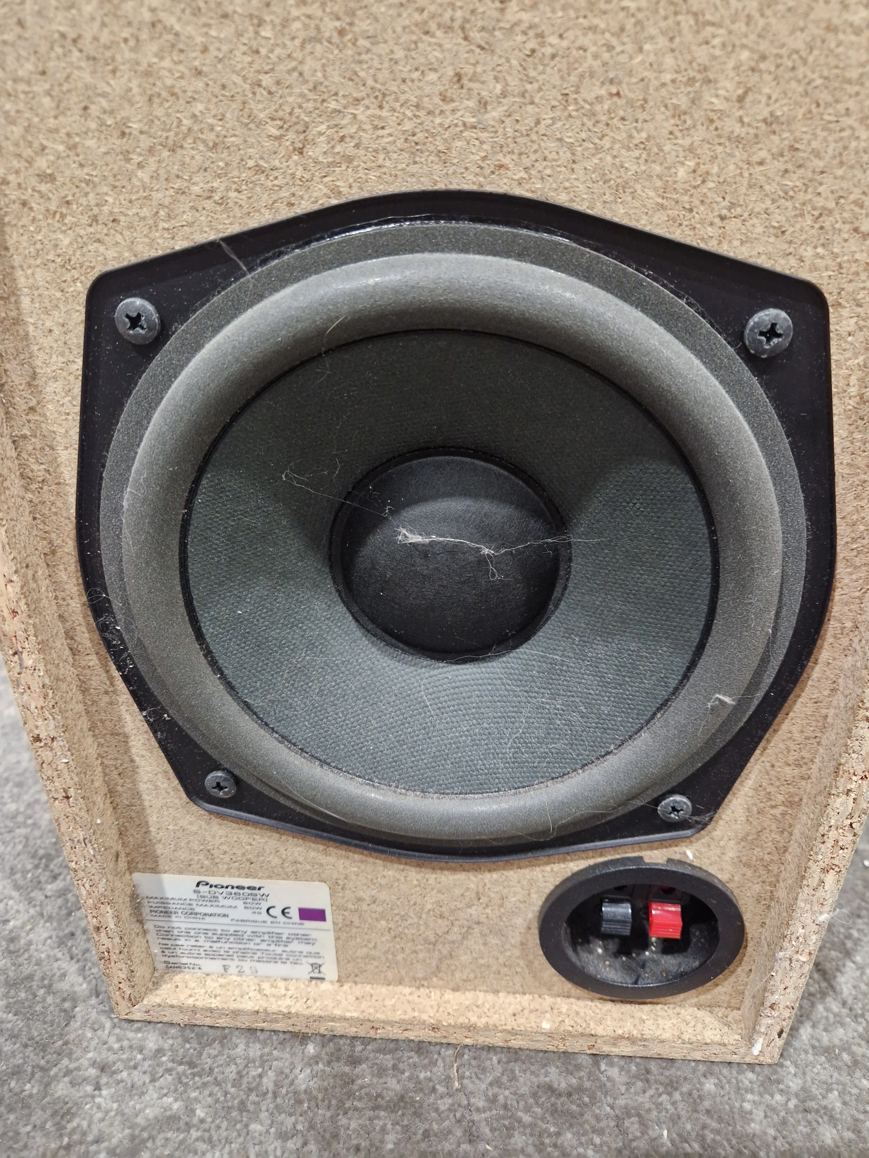 Pioneer S-DV360SW - Subwoofer Speaker - Silver - Excellent w/ Original Box - Image 8