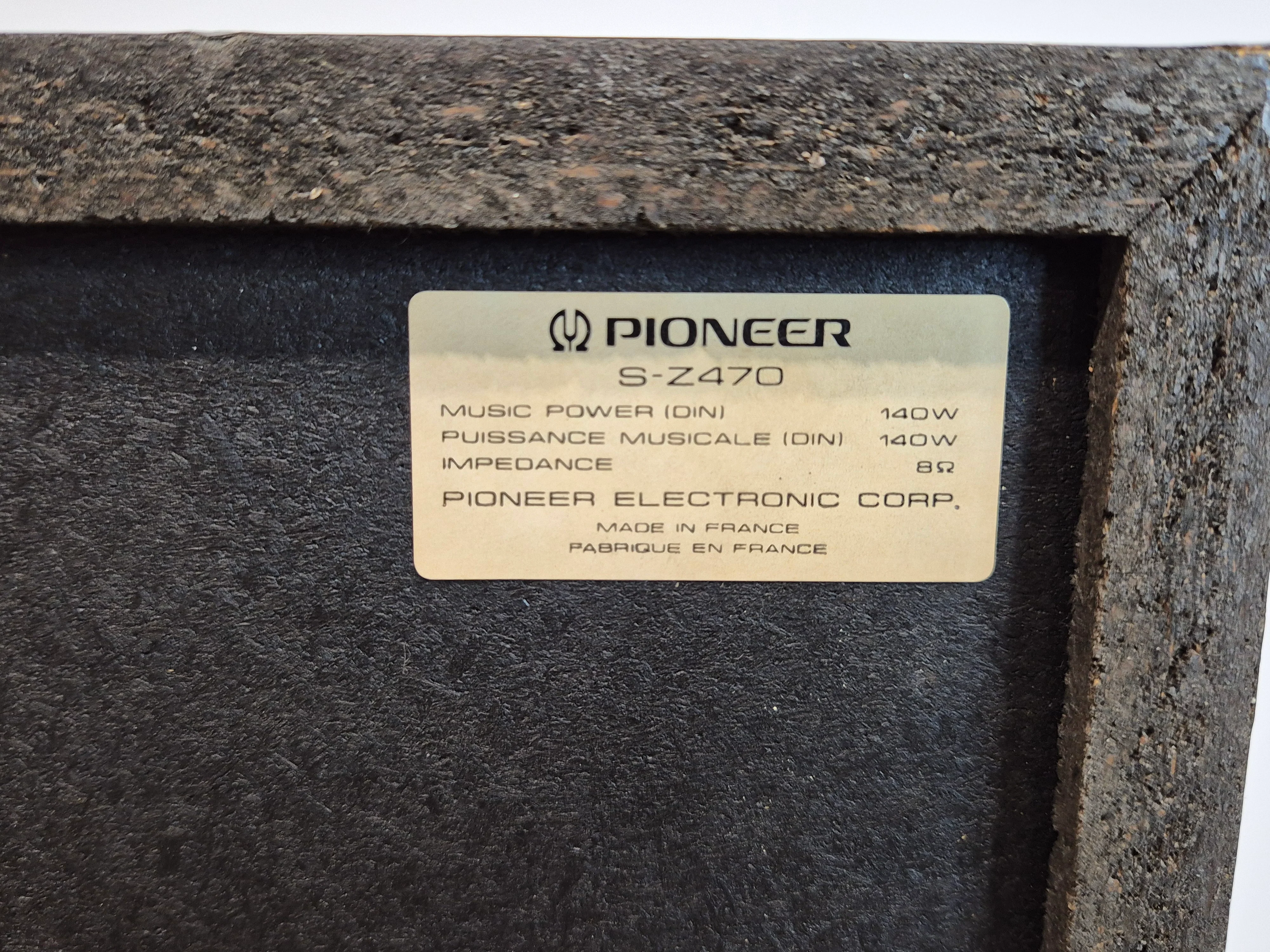 Pioneer S-Z470 Speakers - Vintage HiFi Speaker Monitors - Pair - Image 9