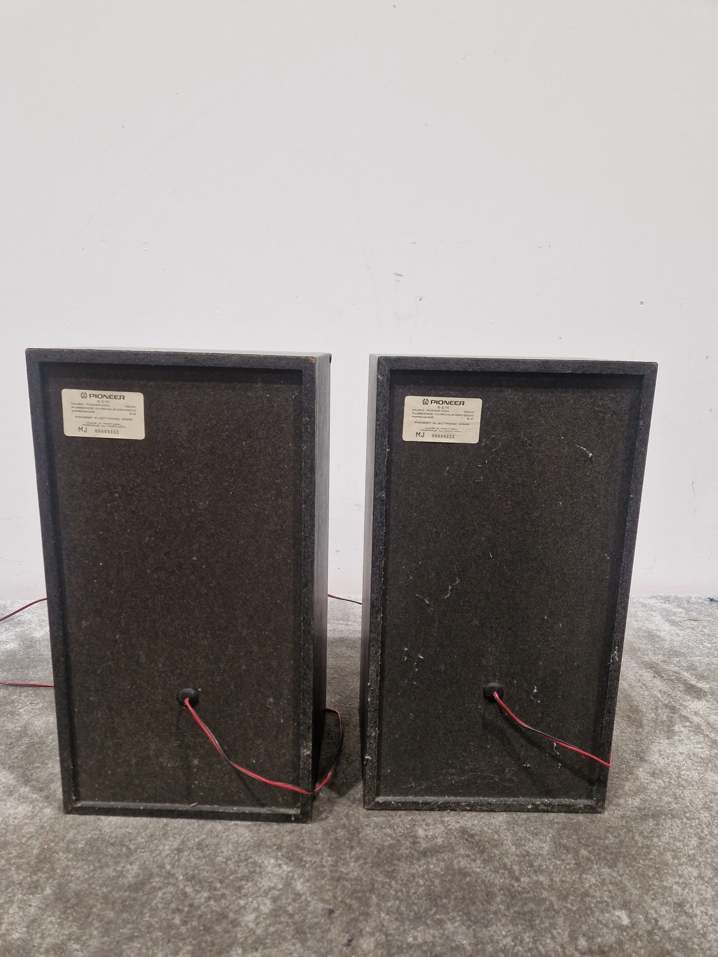 Pioneer S-Z74 3-Way Hi-Fi Speakers - Pair - Black – Speaker - Good - Image 3