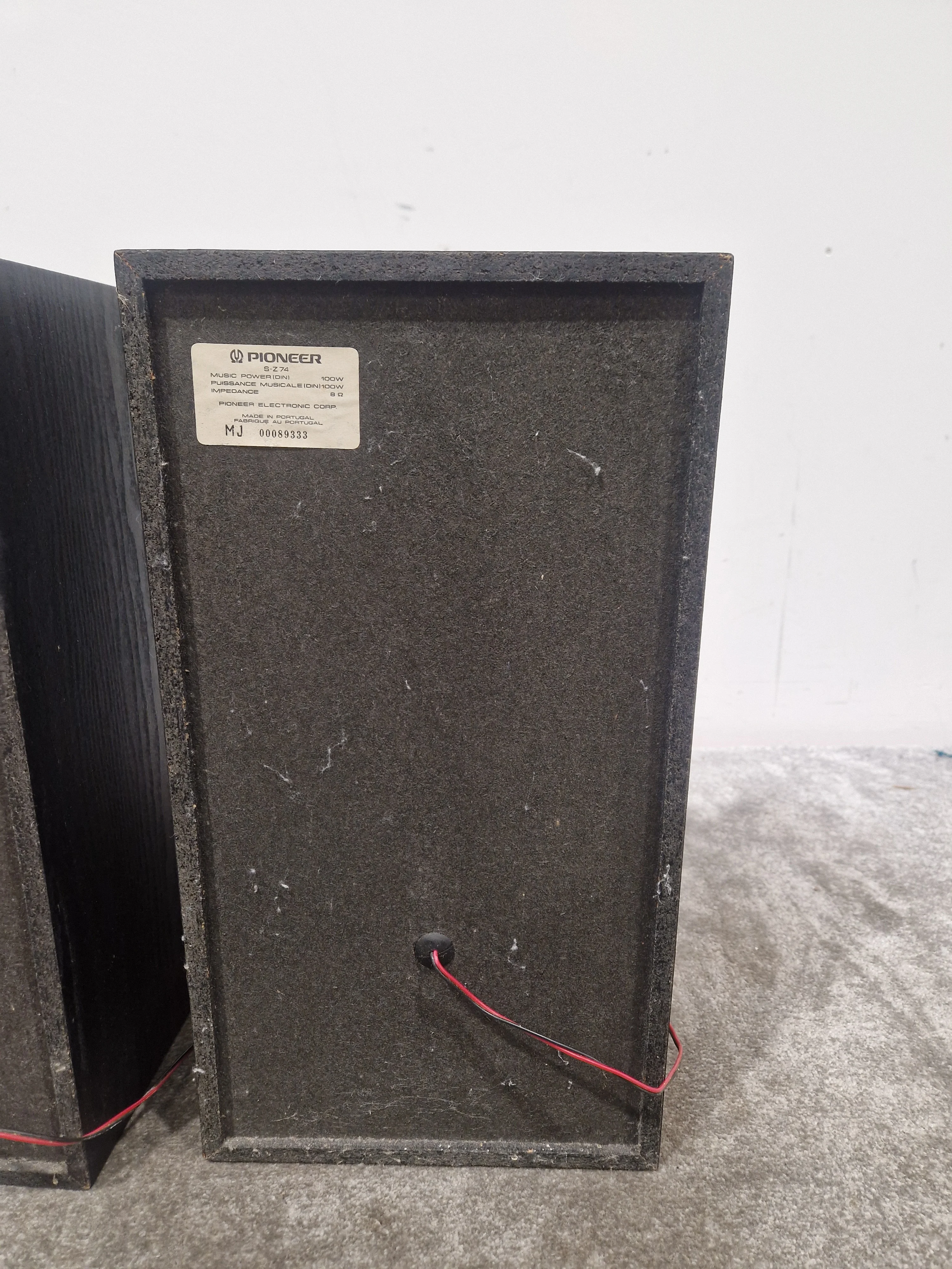 Pioneer S-Z74 3-Way Hi-Fi Speakers - Pair - Black – Speaker - Good - Image 6