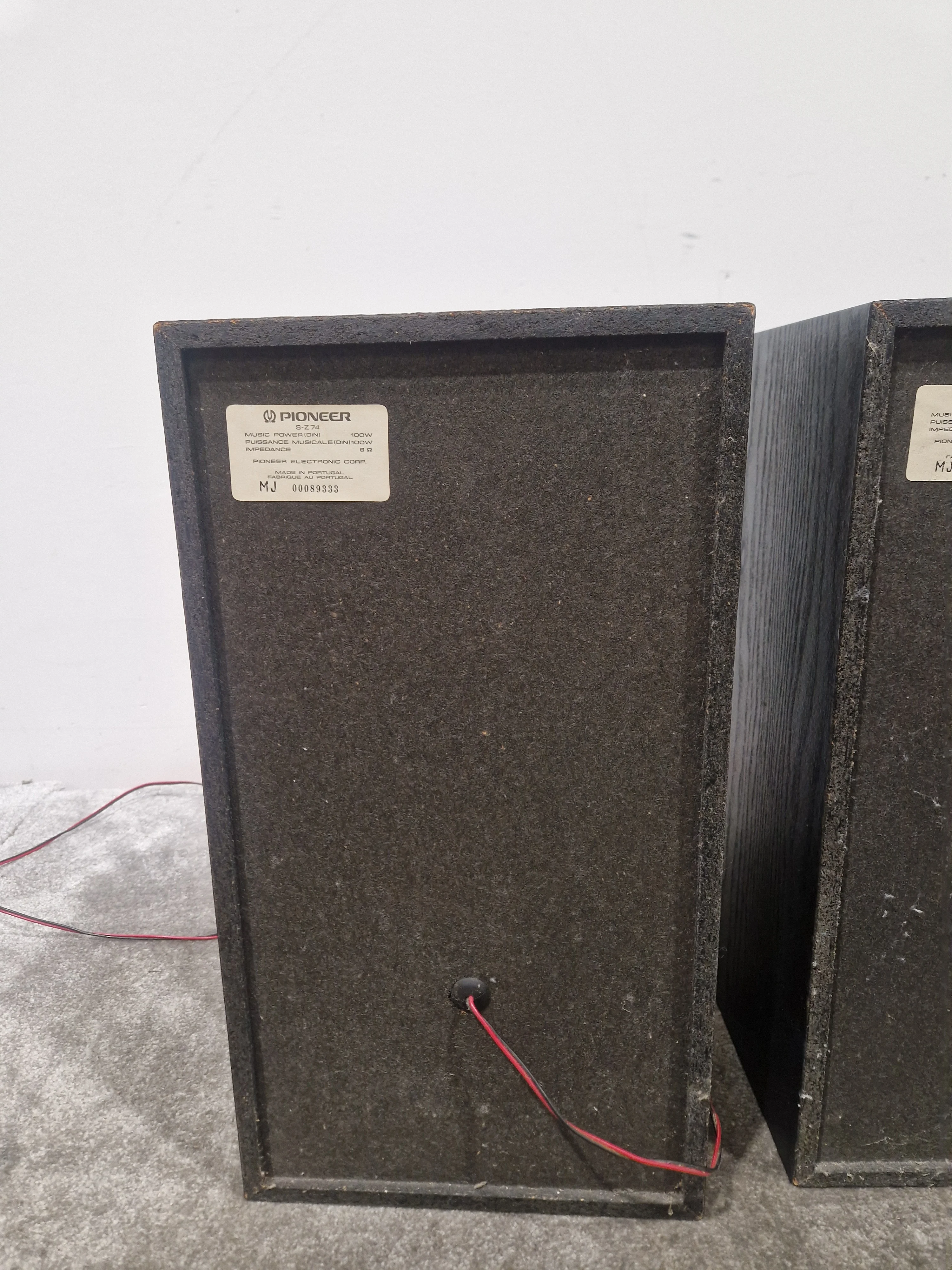 Pioneer S-Z74 3-Way Hi-Fi Speakers - Pair - Black – Speaker - Good - Image 7
