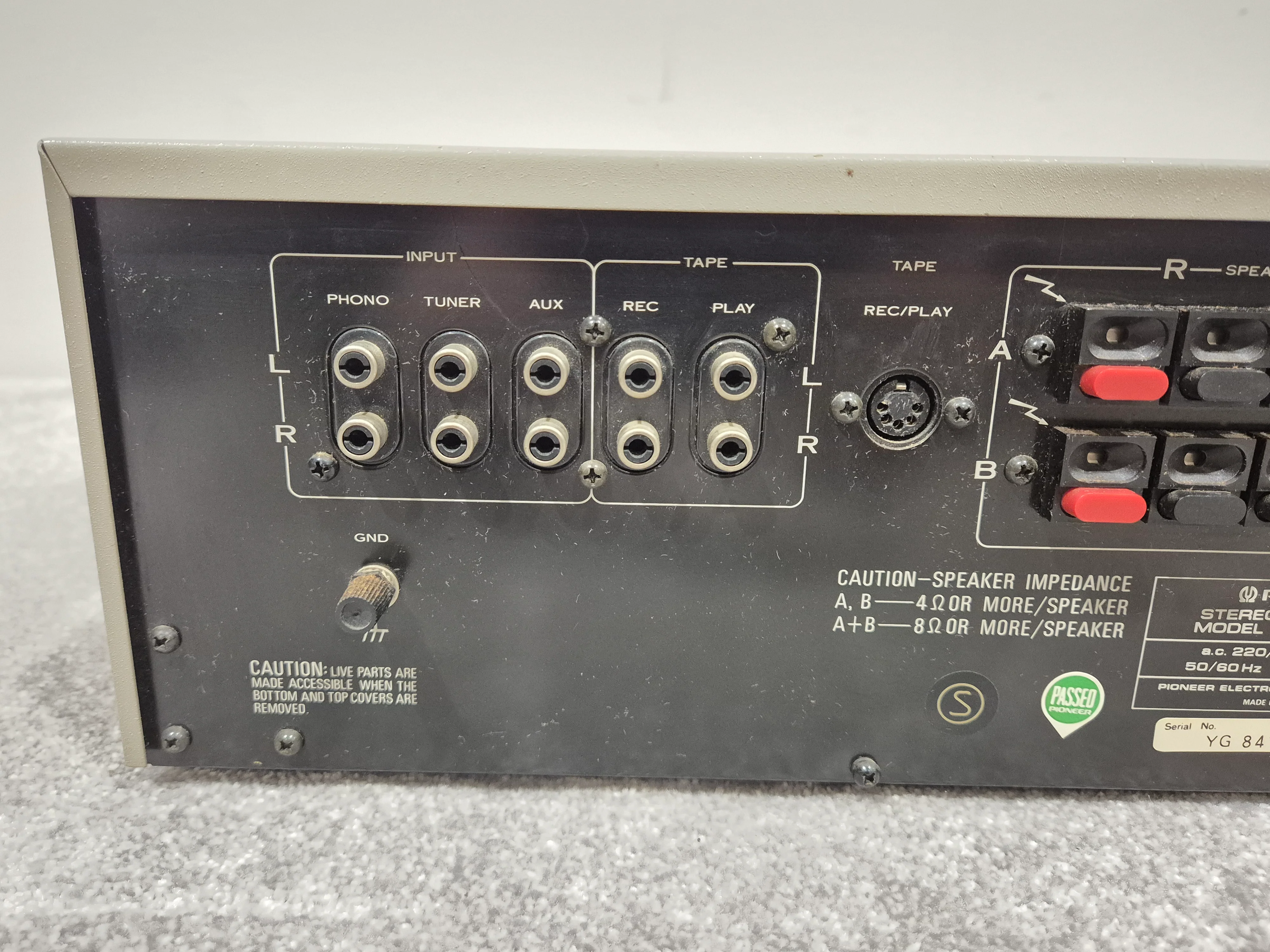 Pioneer SA-506 - 25-watts Per Channel - Stereo Integrated Amplifier - Image 8