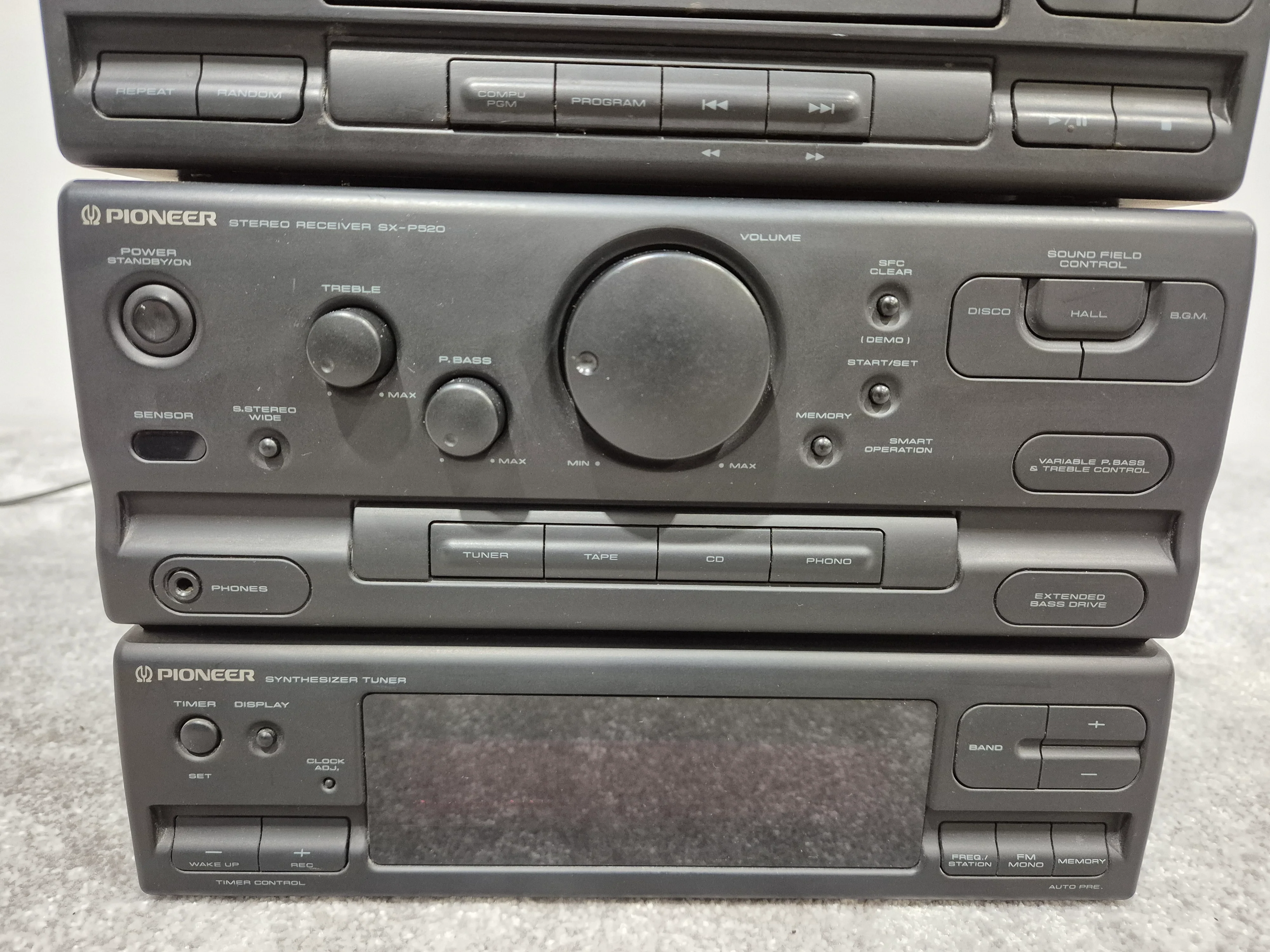Pioneer SX-P520 Audio Stack - Dual CD Player / AM/FM Stereo Receiver ( Faulty Tape Deck ) - Image 3