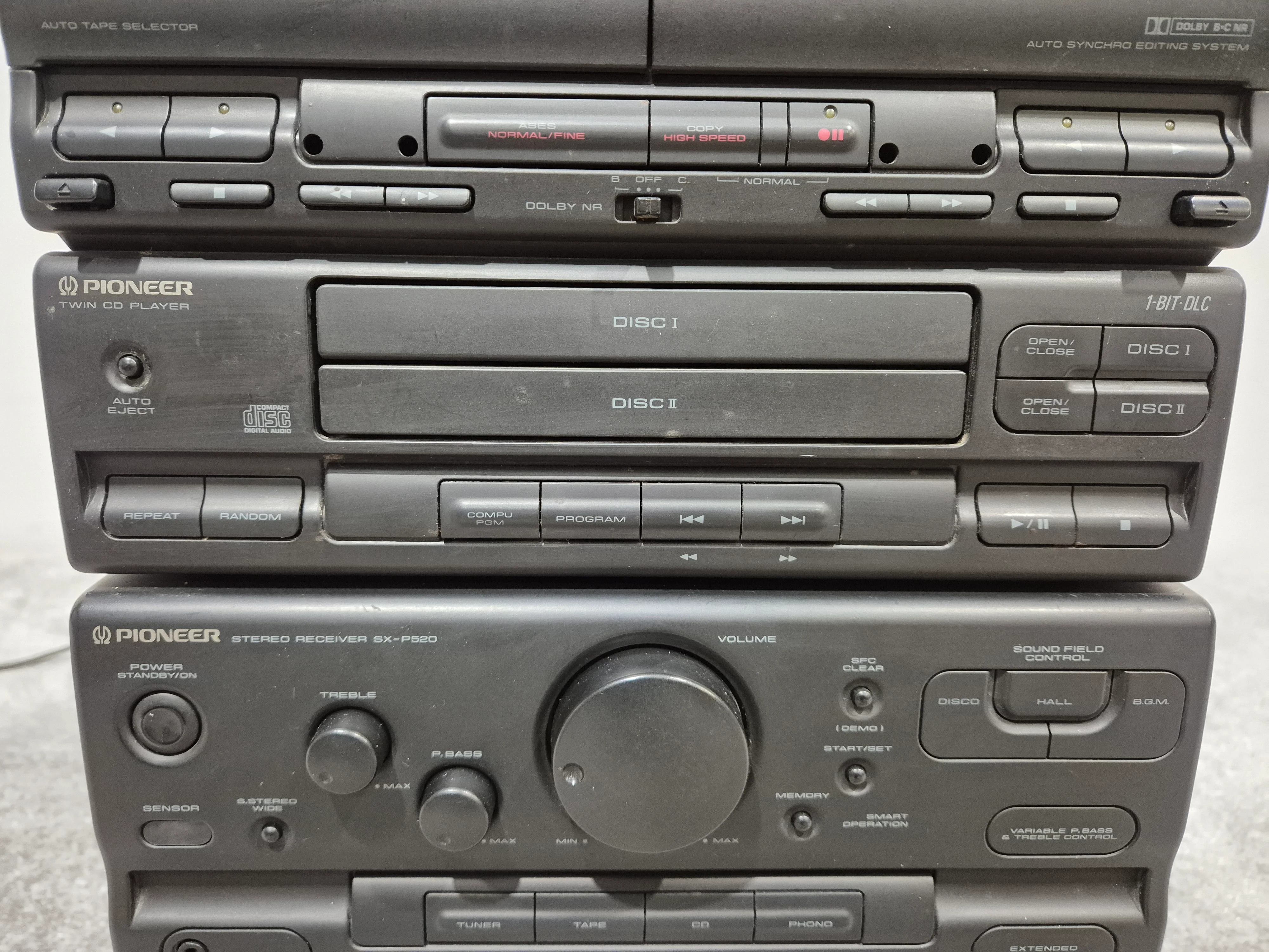 Pioneer SX-P520 Audio Stack - Dual CD Player / AM/FM Stereo Receiver ( Faulty Tape Deck ) - Image 4