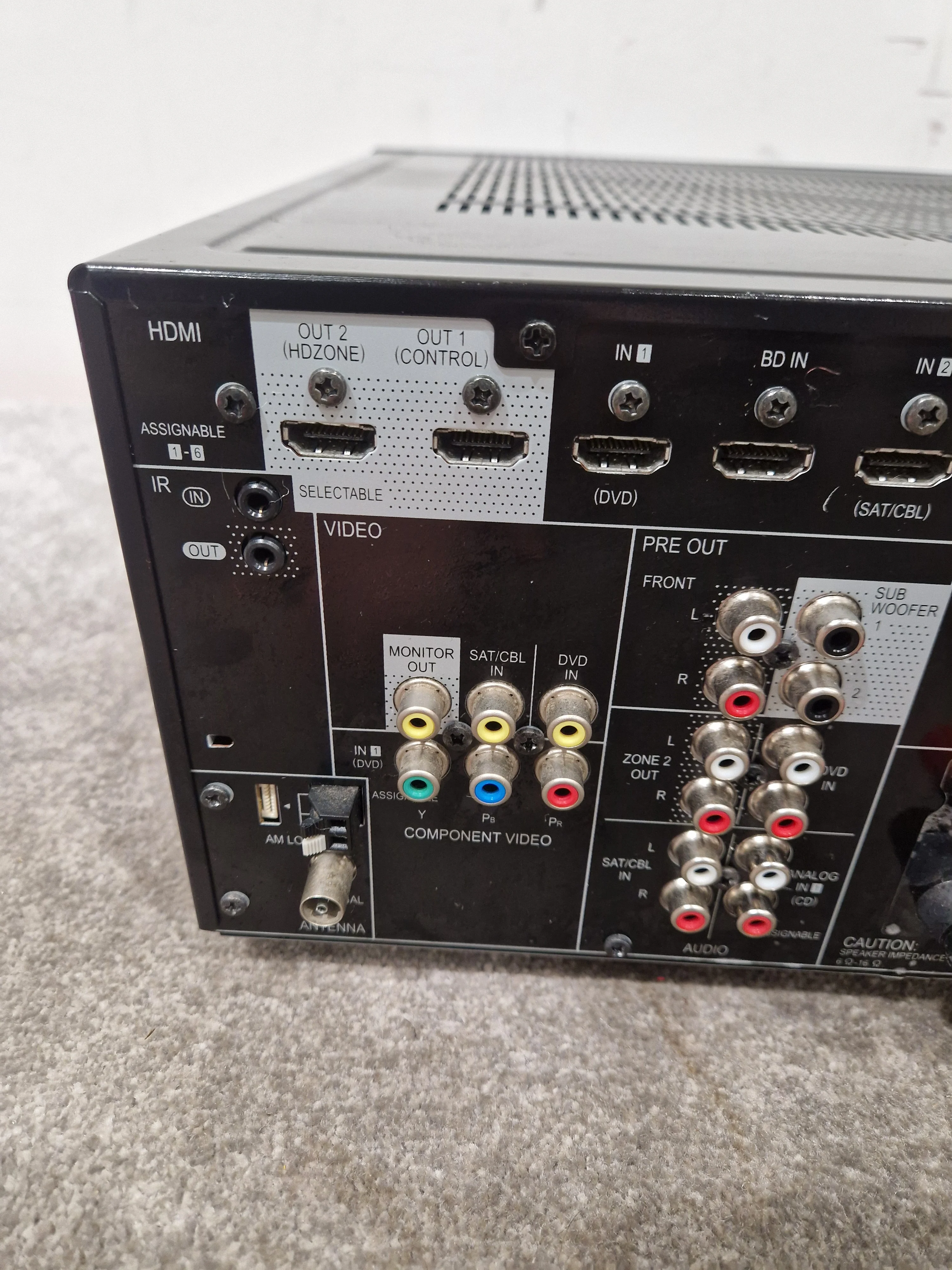 Pioneer VSX-924 - AV Receiver - Black - Good w/ Cables & Remote - Image 11