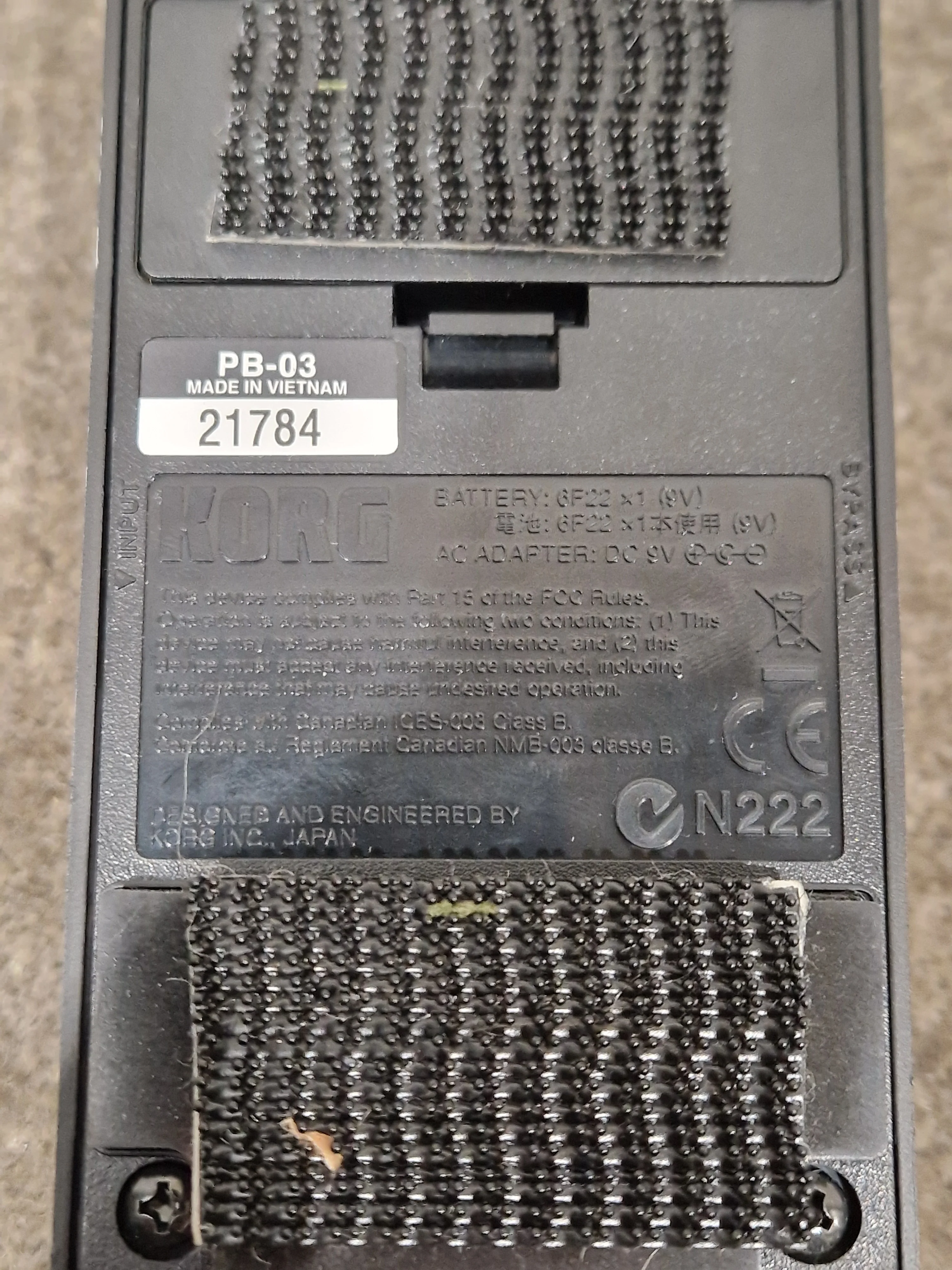 Korg Pitch Black Poly - Polyphonic Pedal Tuner - Black - Excellent - Image 3