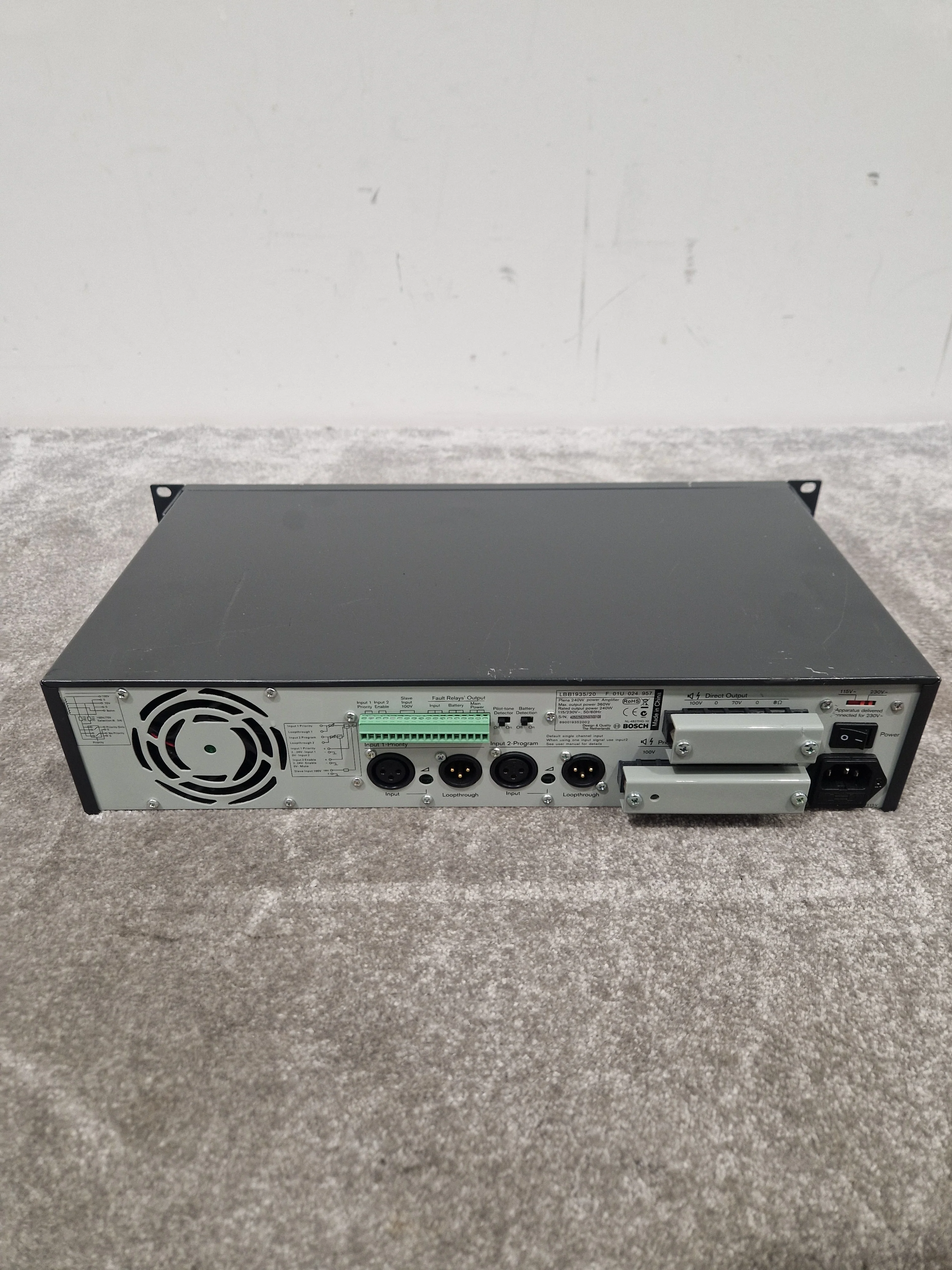 Plena 240w Power amp - High Power, Reliable - Very Good - Image 3
