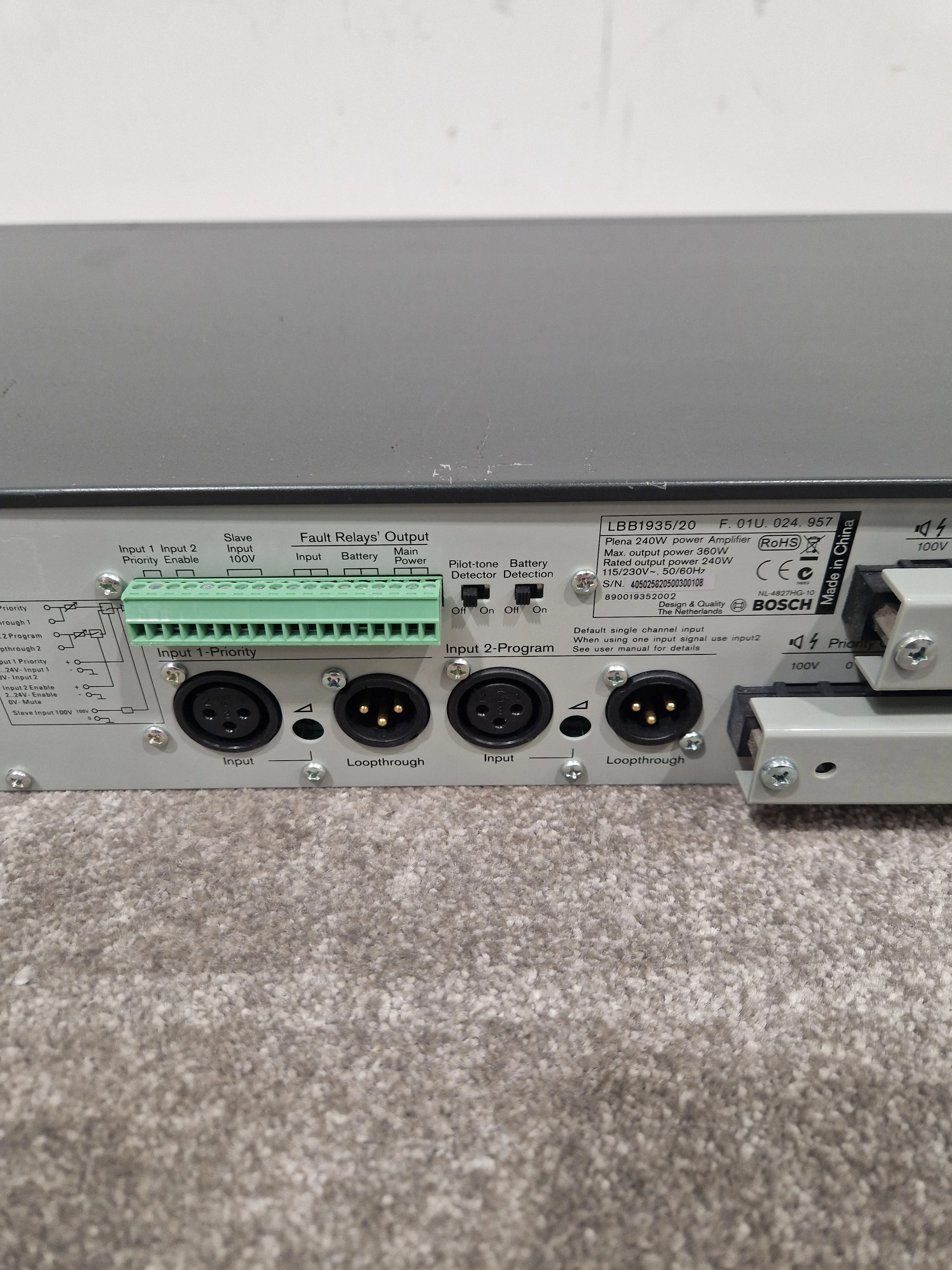 Plena 240w Power amp - High Power, Reliable - Very Good - Image 8