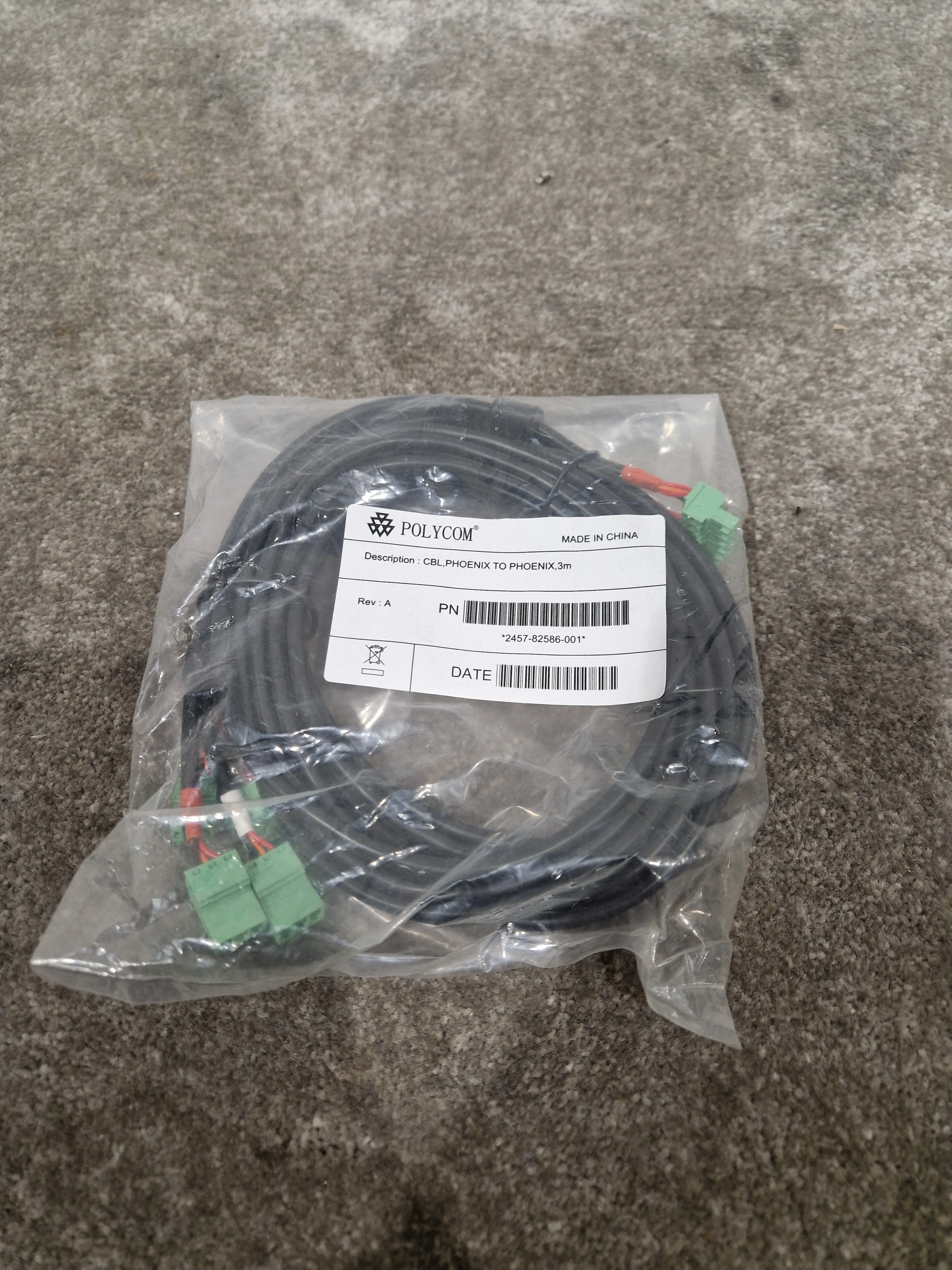 Polycom CBL Phoenix TO Phoenix Cable 3M - High-Quality Audio Connection - Excellent w/ Original Packaging - Image 3
