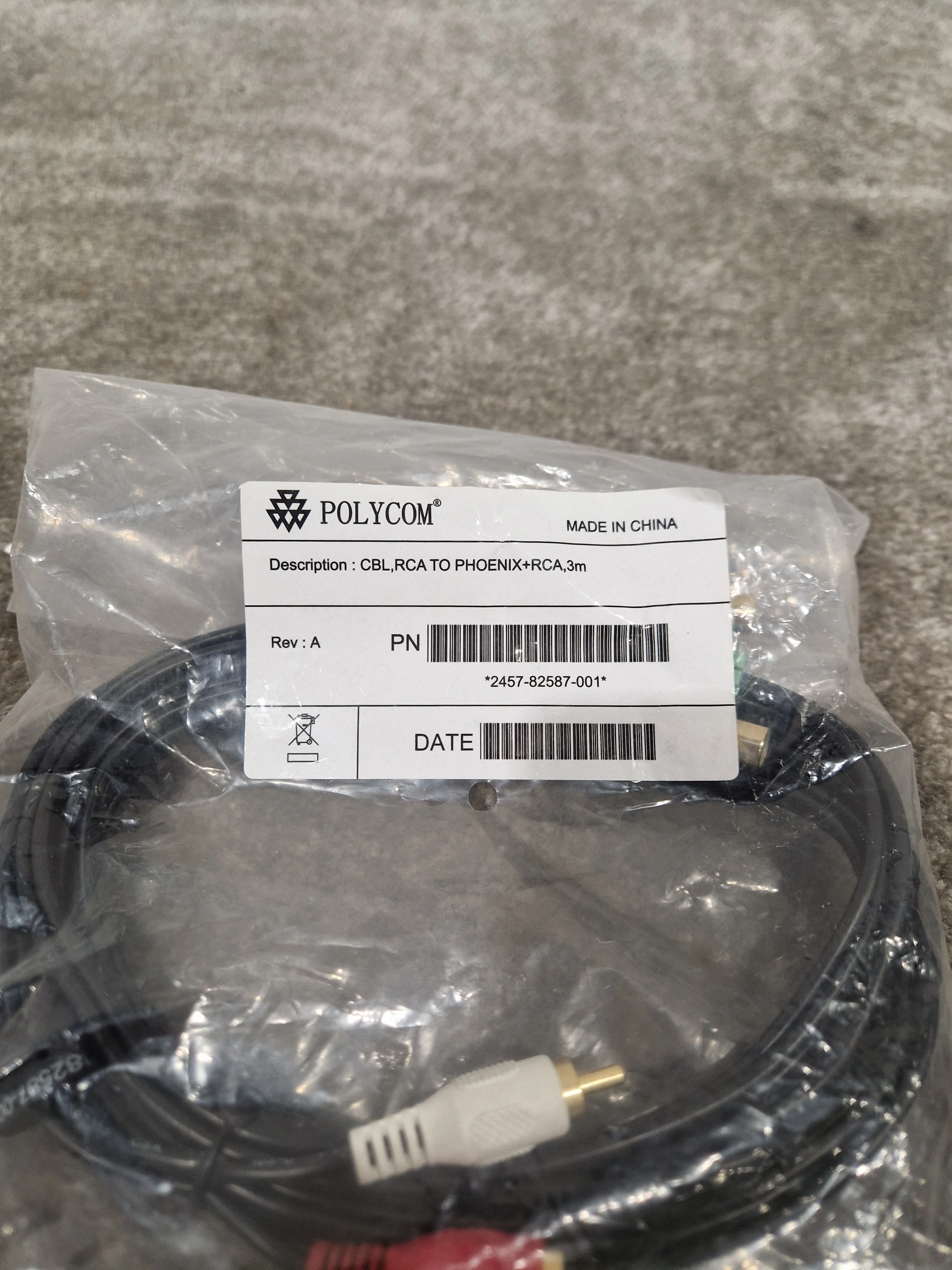 Polycom CBL RCA TO Phoenix 3M - High-Quality Audio Cable - Excellent - Image 2