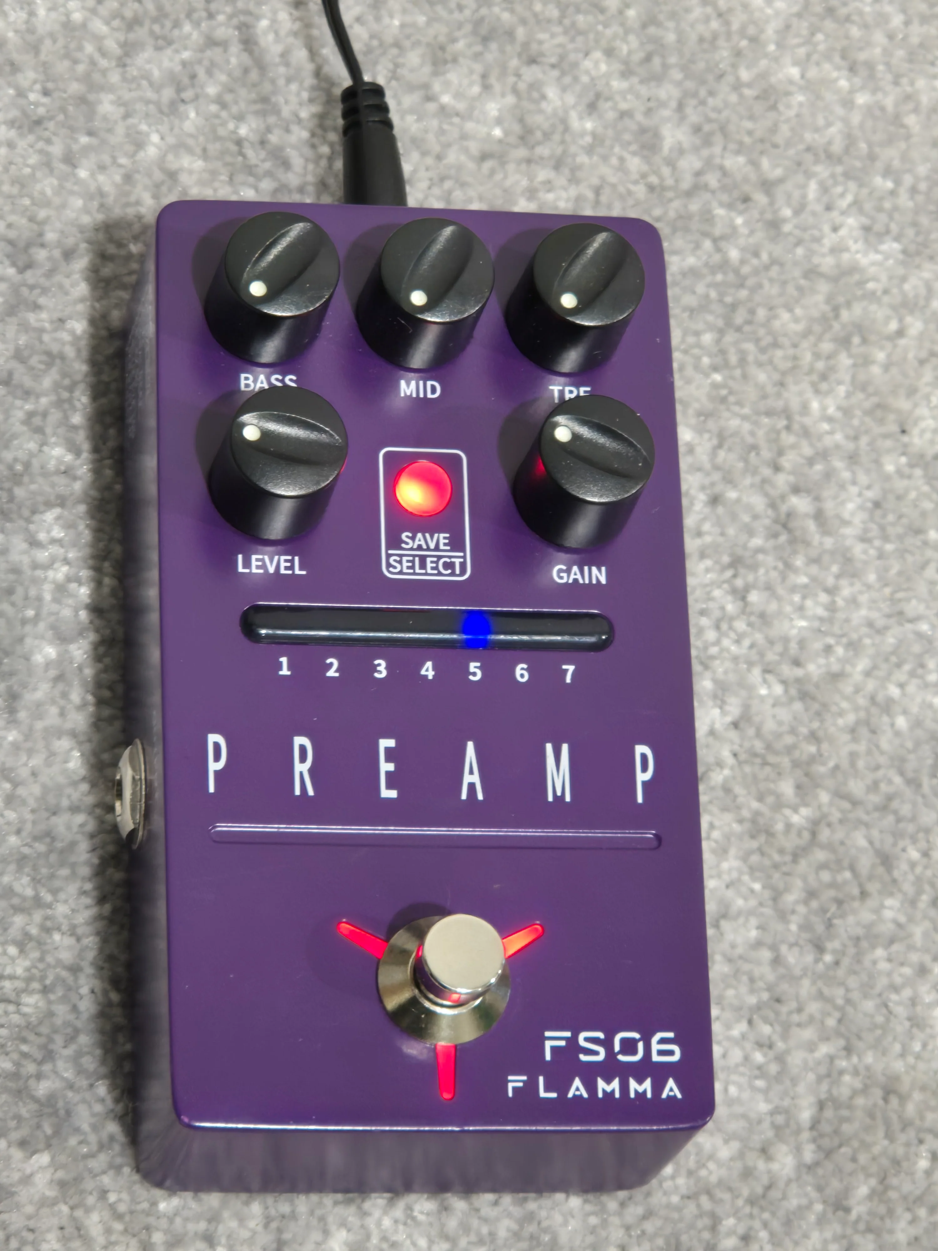 Flamma Preamp FS06 - Digital Preamp Pedal - Purple With Original Box - Image 2