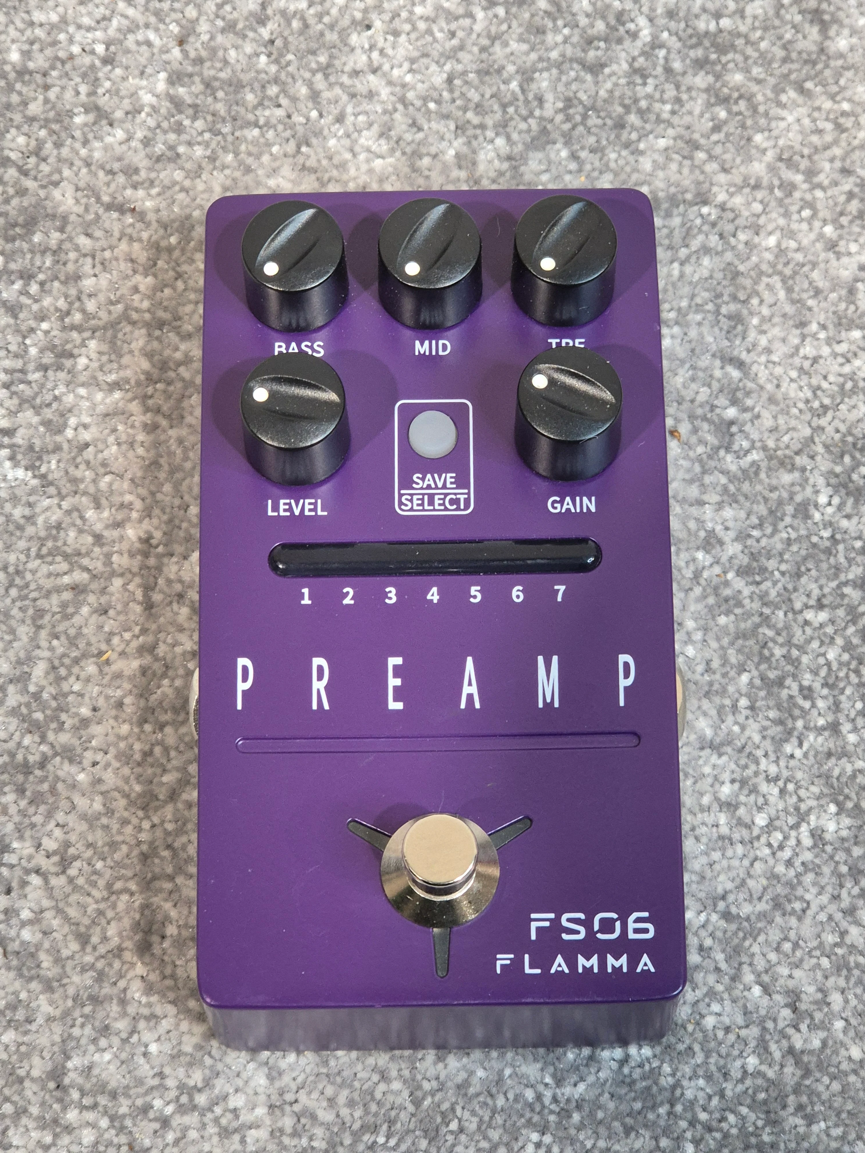 Flamma Preamp FS06 - Digital Preamp Pedal - Purple With Original Box - Image 3