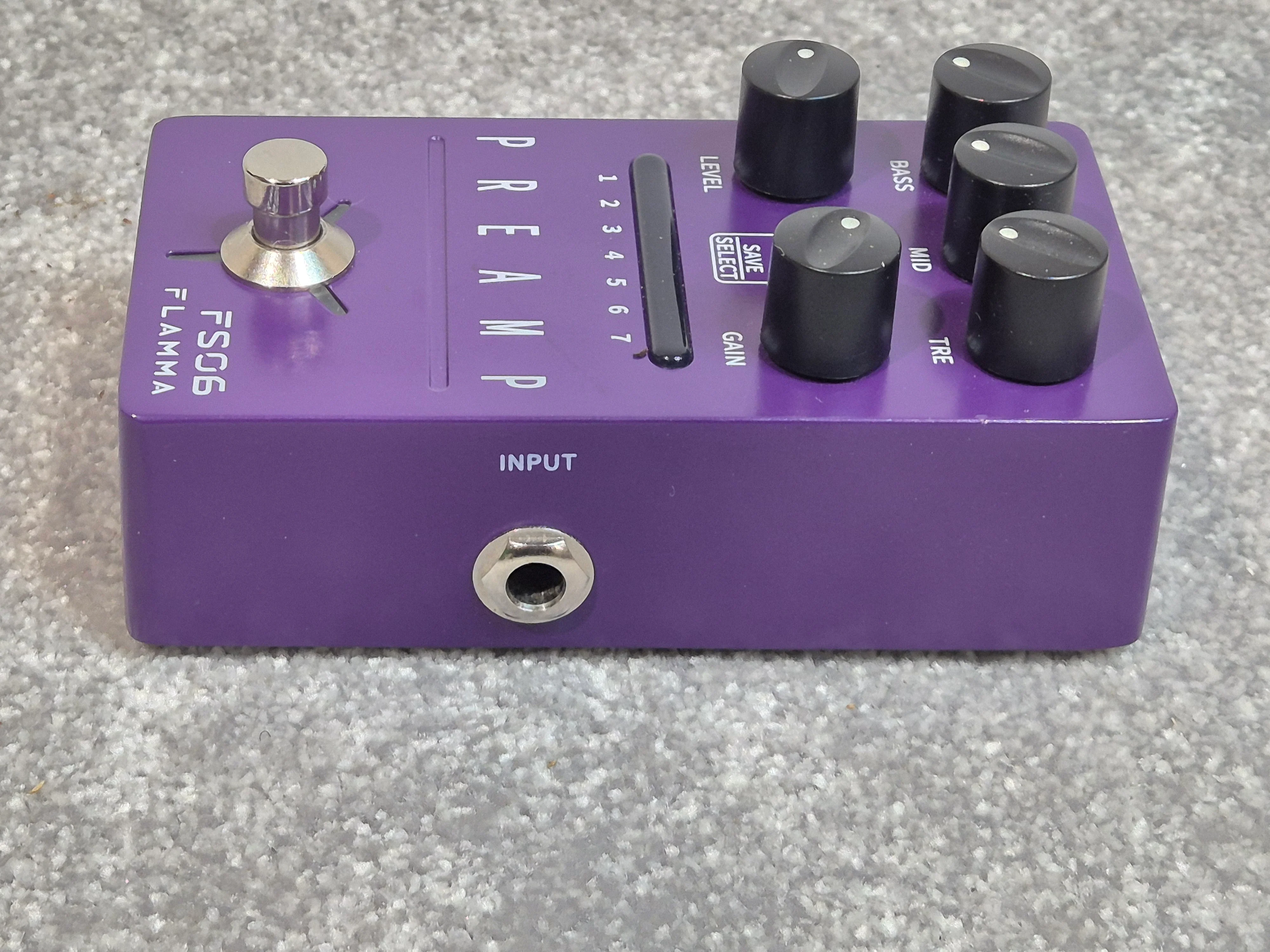 Flamma Preamp FS06 - Digital Preamp Pedal - Purple With Original Box - Image 4