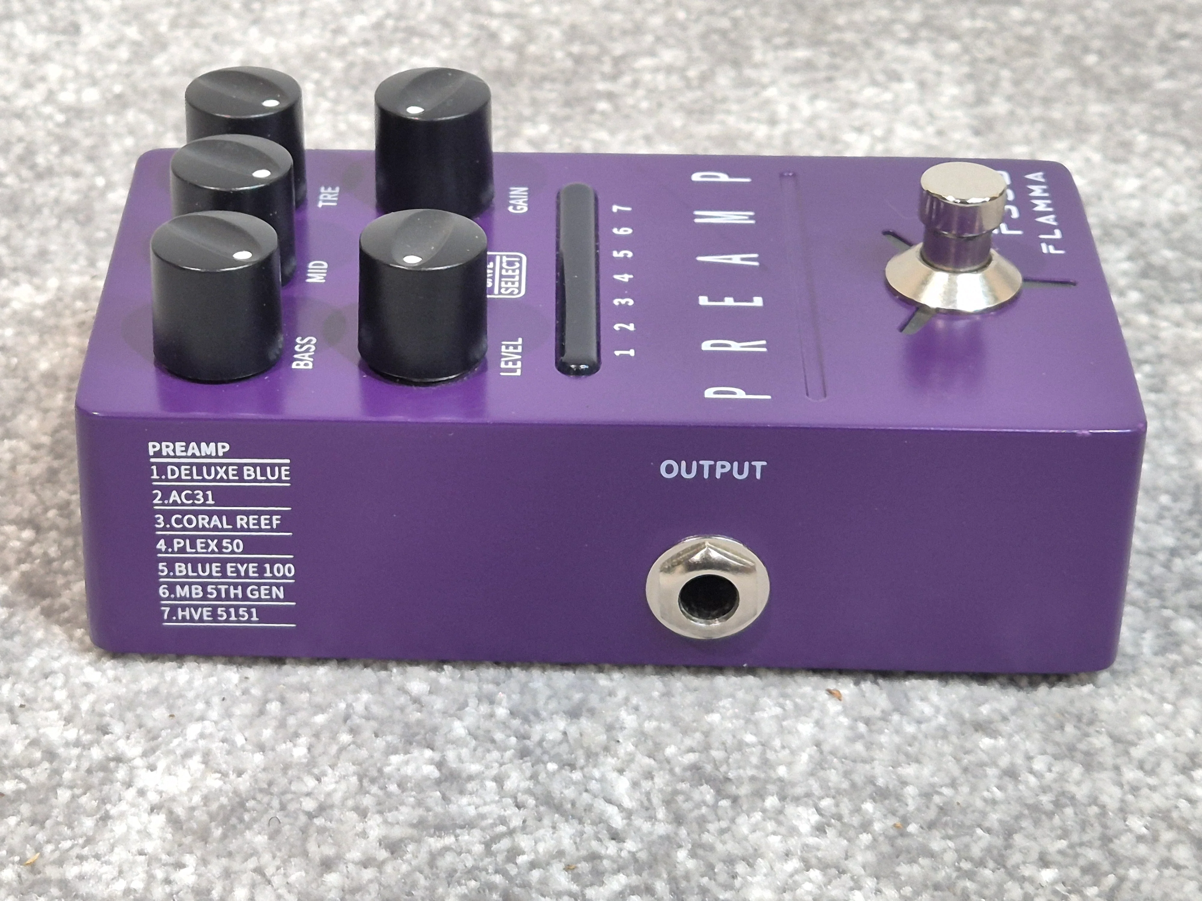 Flamma Preamp FS06 - Digital Preamp Pedal - Purple With Original Box - Image 6