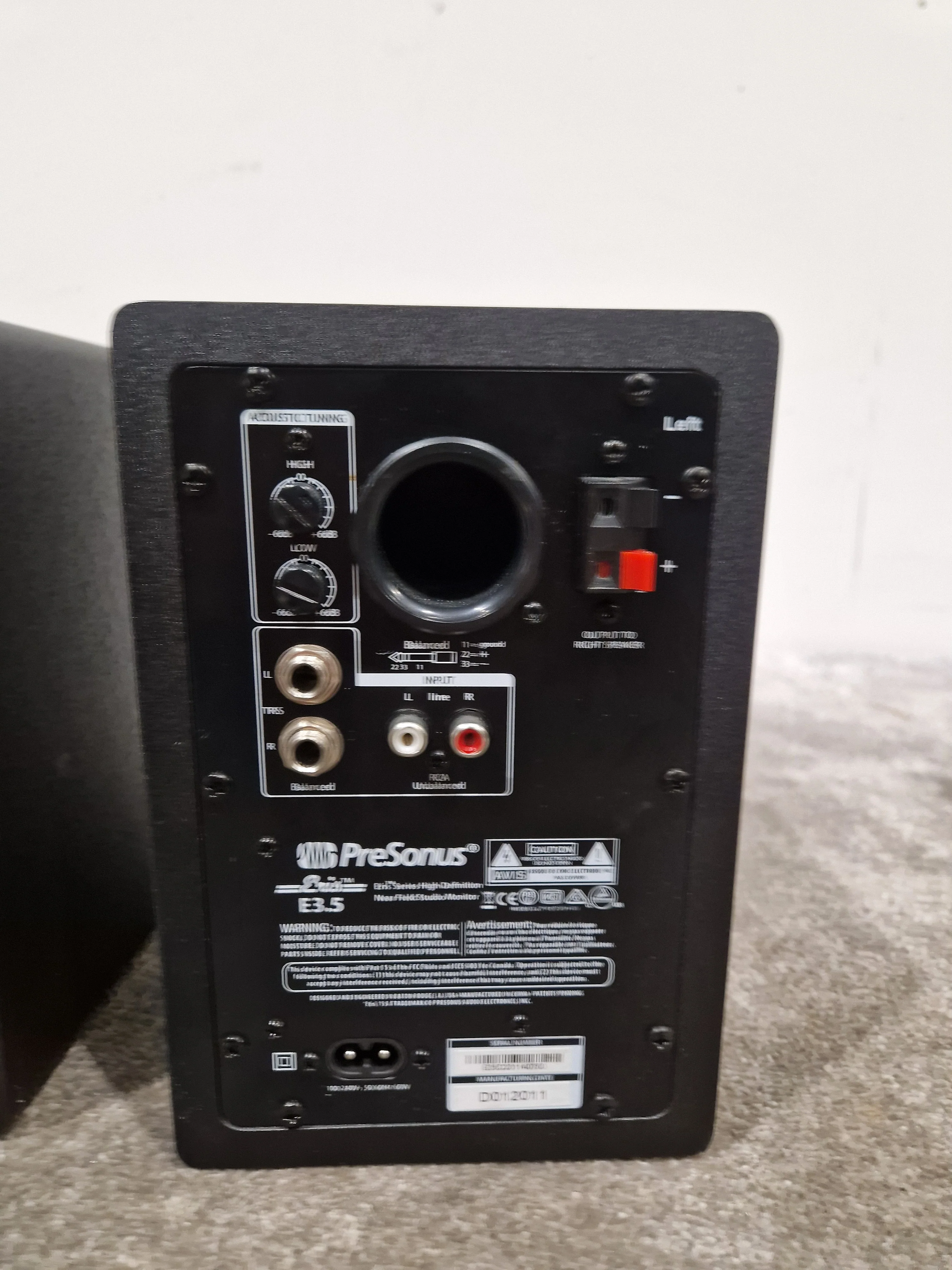 Presonus ERIS E3.5 Black Studio Monitors - 3.5" Woofer - Excellent w/ Original Box & Power Cable - Image 11