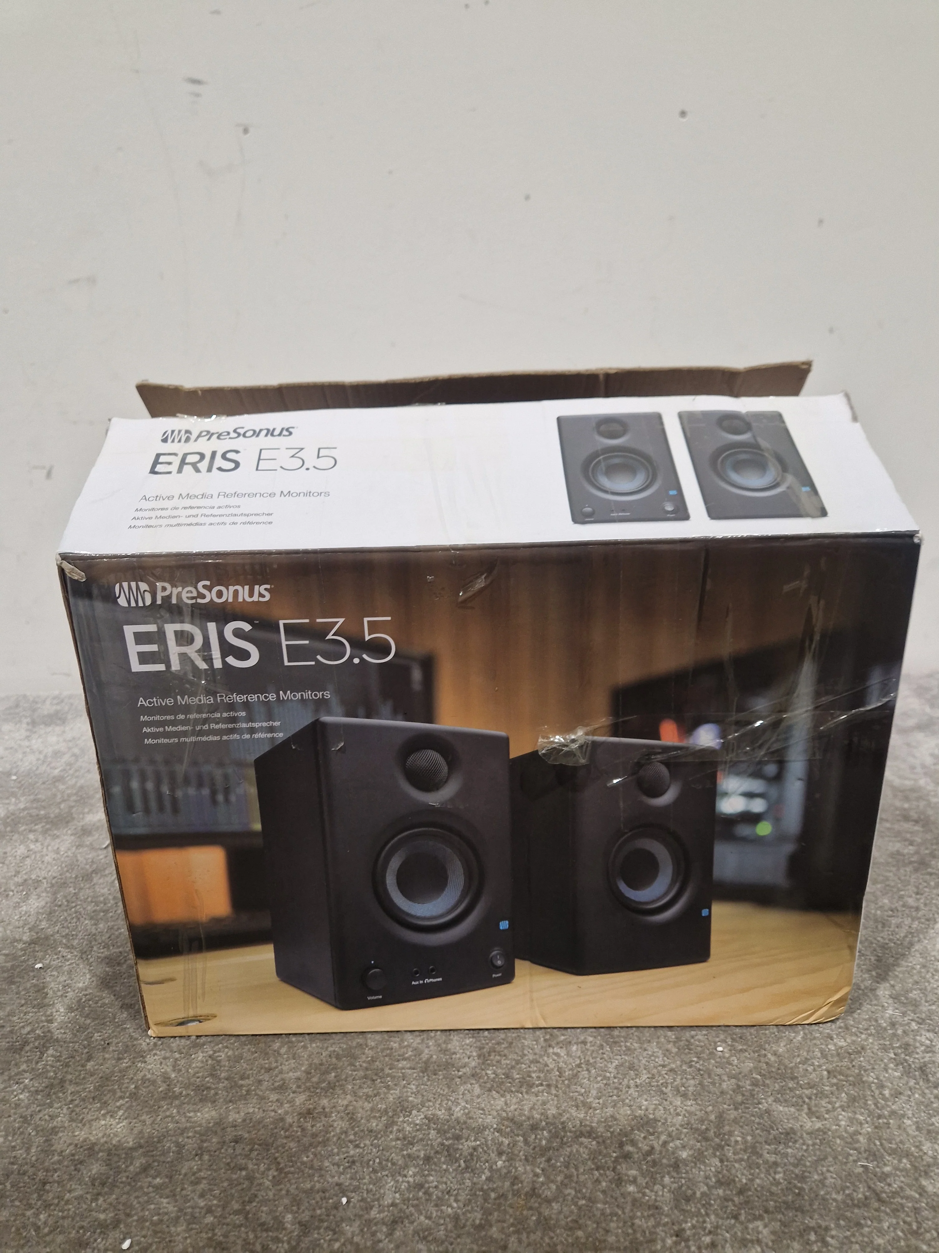 Presonus ERIS E3.5 Black Studio Monitors - 3.5" Woofer - Excellent w/ Original Box & Power Cable - Image 9