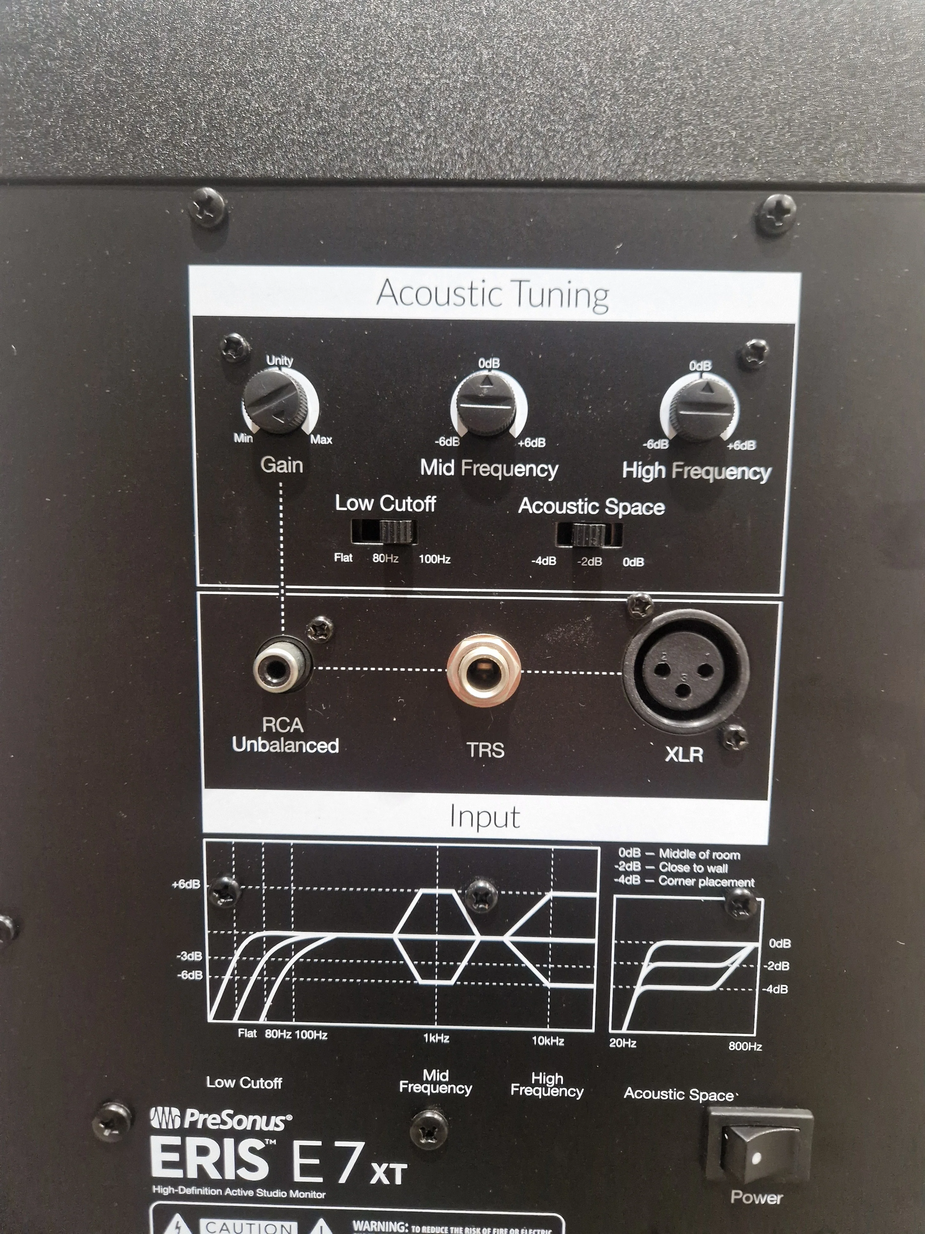 PreSonus Eris E7 XT - Studio Monitor - Single Unit - Black - Excellent w/ Power Cable, Manual's - Image 7