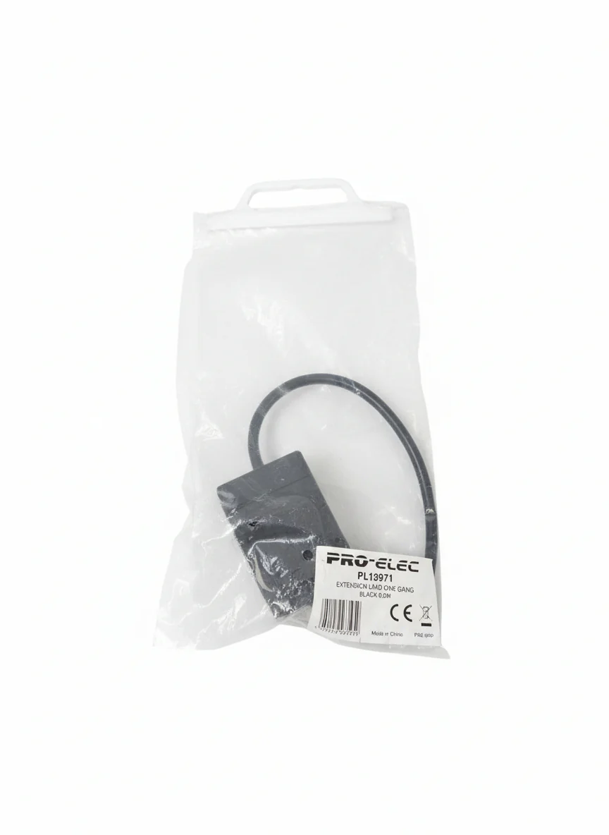 PRO-ELEC Extension Lead One Gang 0.5m - Compact Power Extension - Excellent w/ Original Packaging