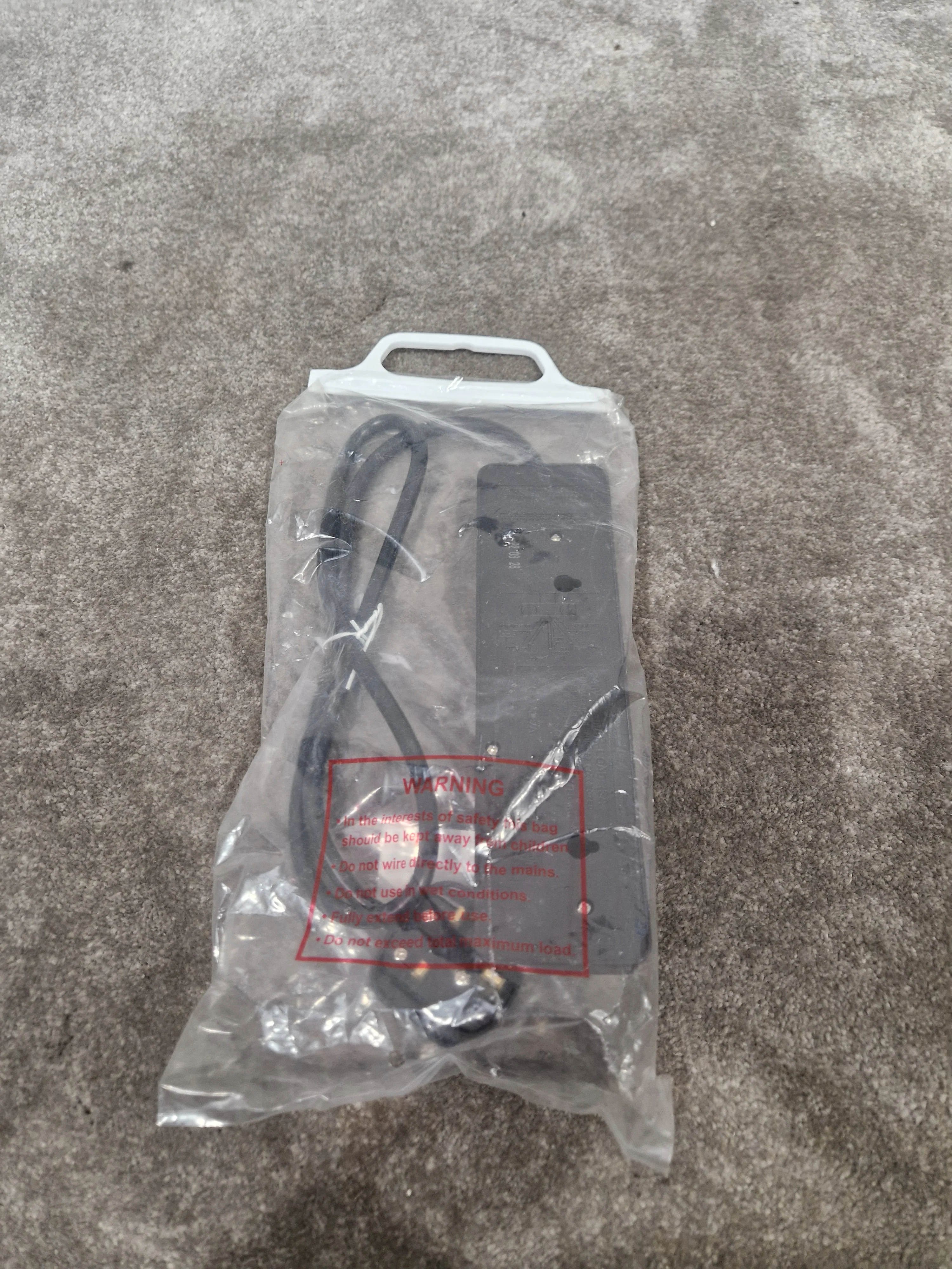 PRO-ELEC Extension Lead Three Gang 1M Black - Durable Power Solution - Excellent w/ Original Packaging - Image 4